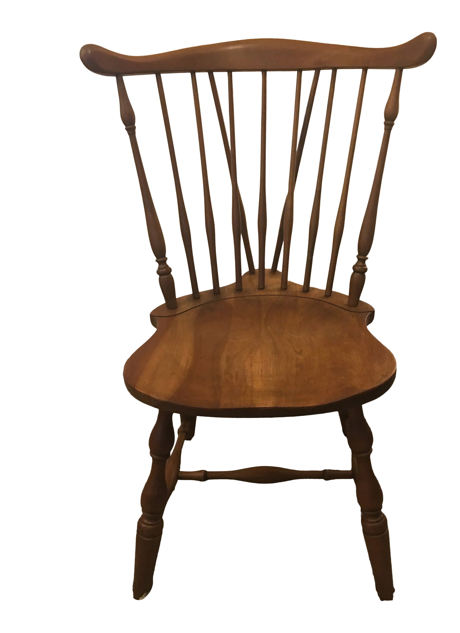 Pennsylvania House Solid Cherry Fiddleback Duxbury Windsor Side Chair (1 of 7)