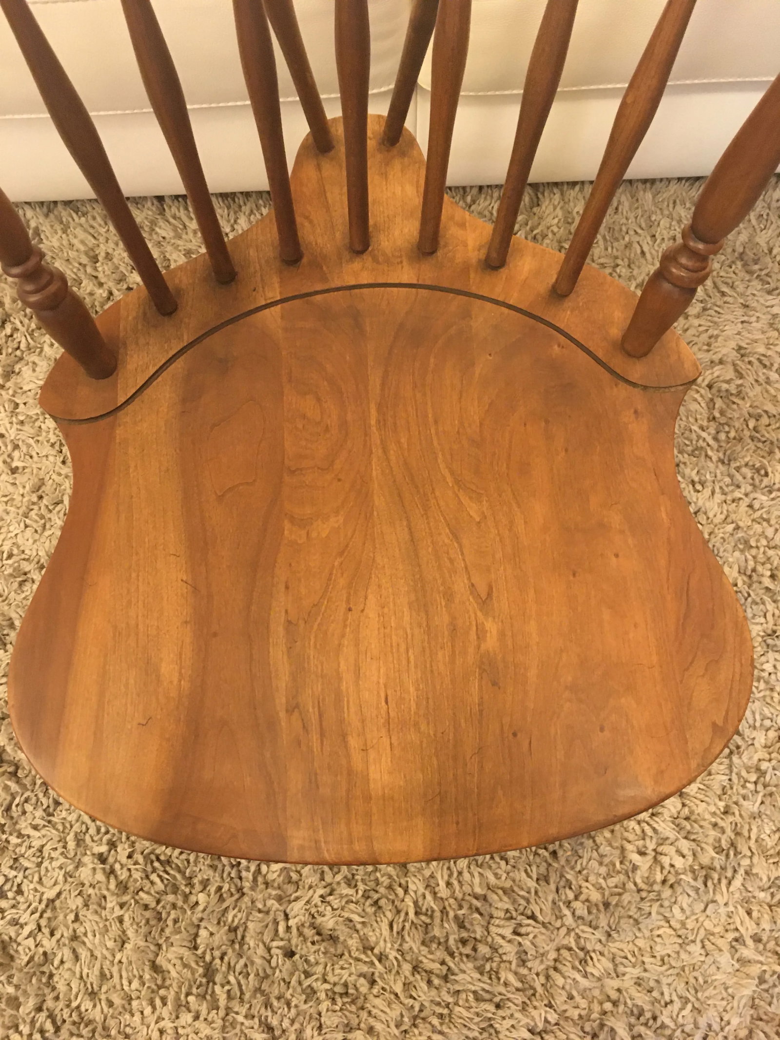 Pennsylvania House Solid Cherry Fiddleback Duxbury Windsor Side Chair - 2