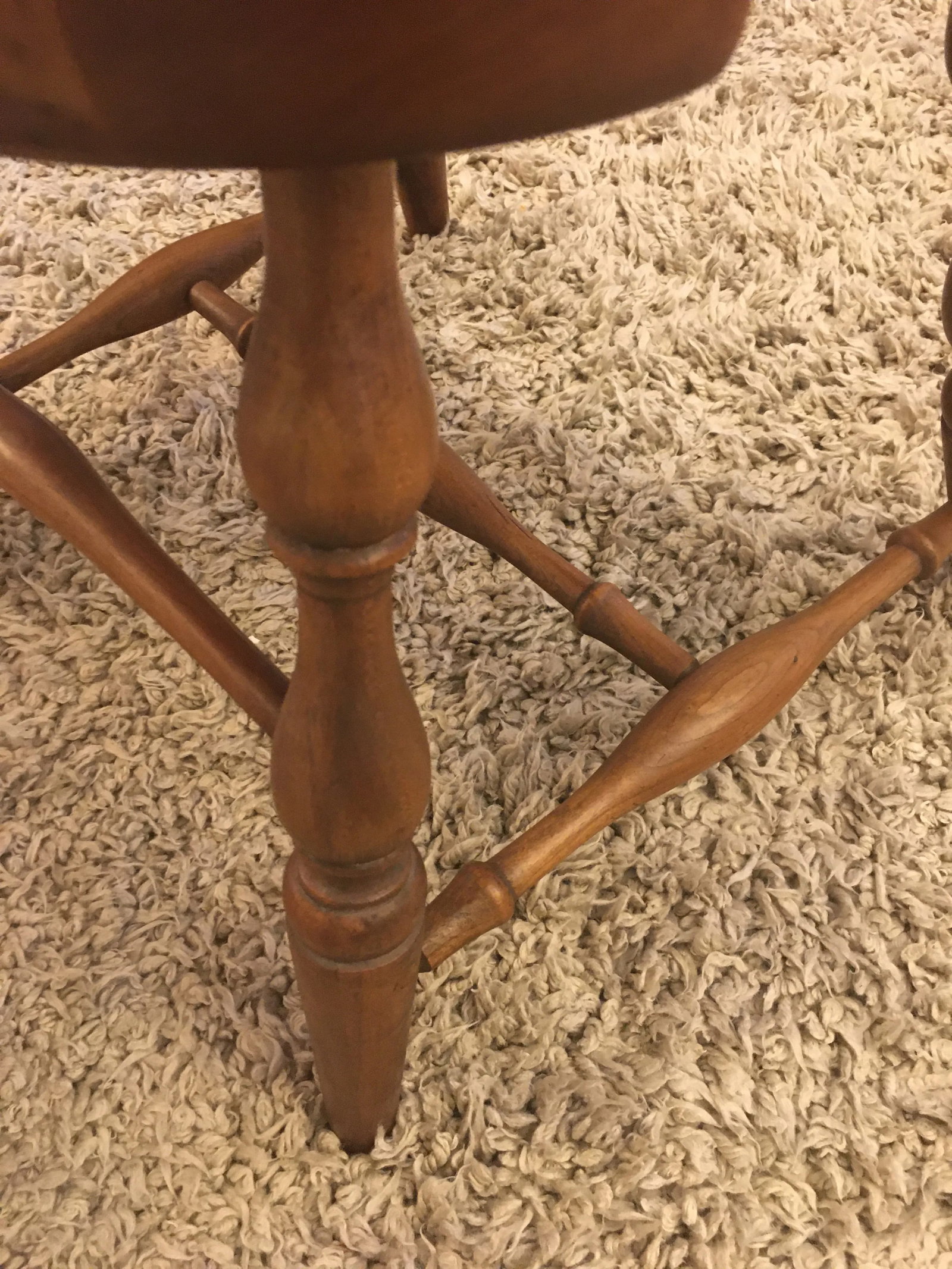 Pennsylvania House Solid Cherry Fiddleback Duxbury Windsor Side Chair - 4