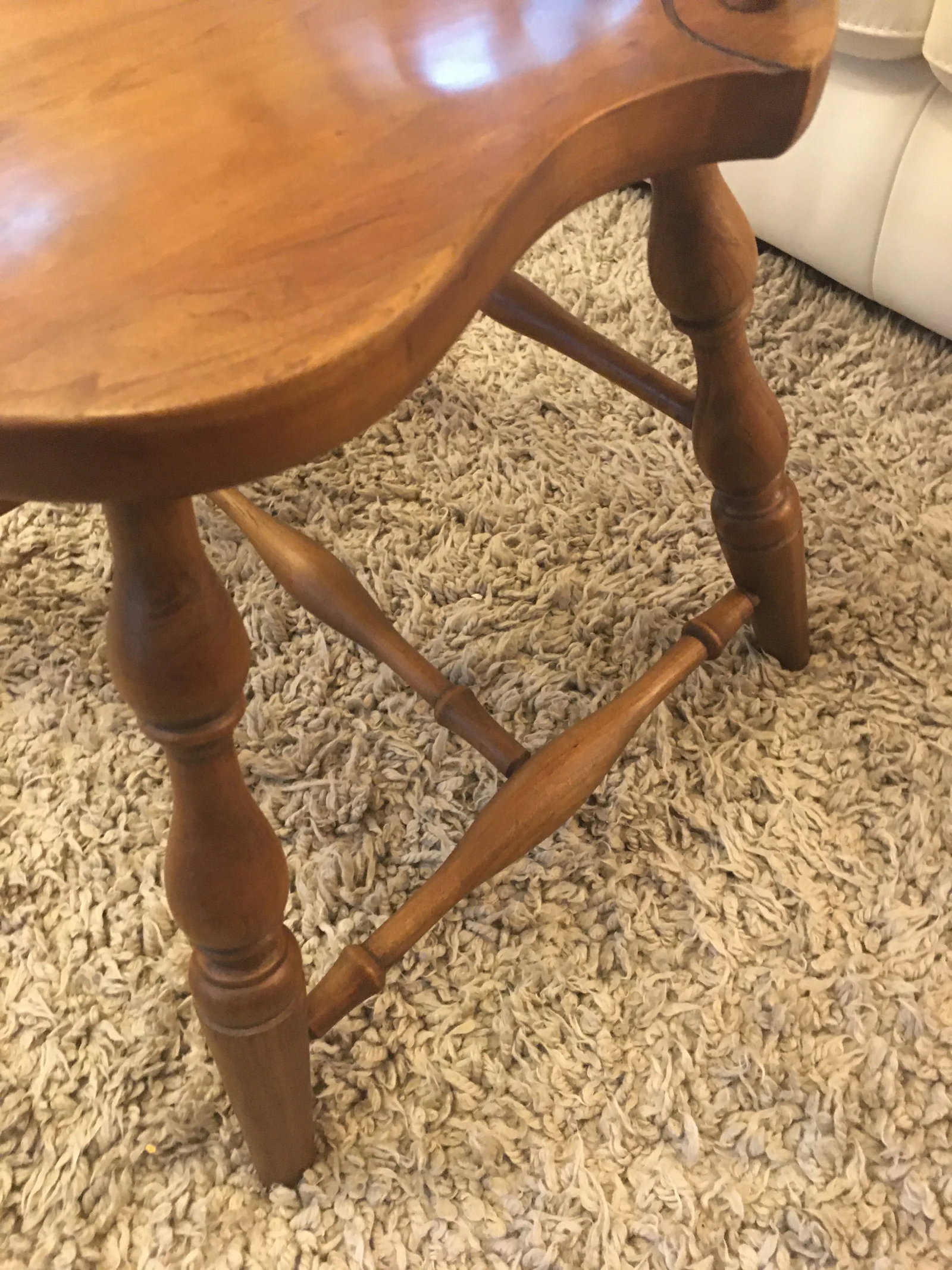 Pennsylvania House Solid Cherry Fiddleback Duxbury Windsor Side Chair - 5