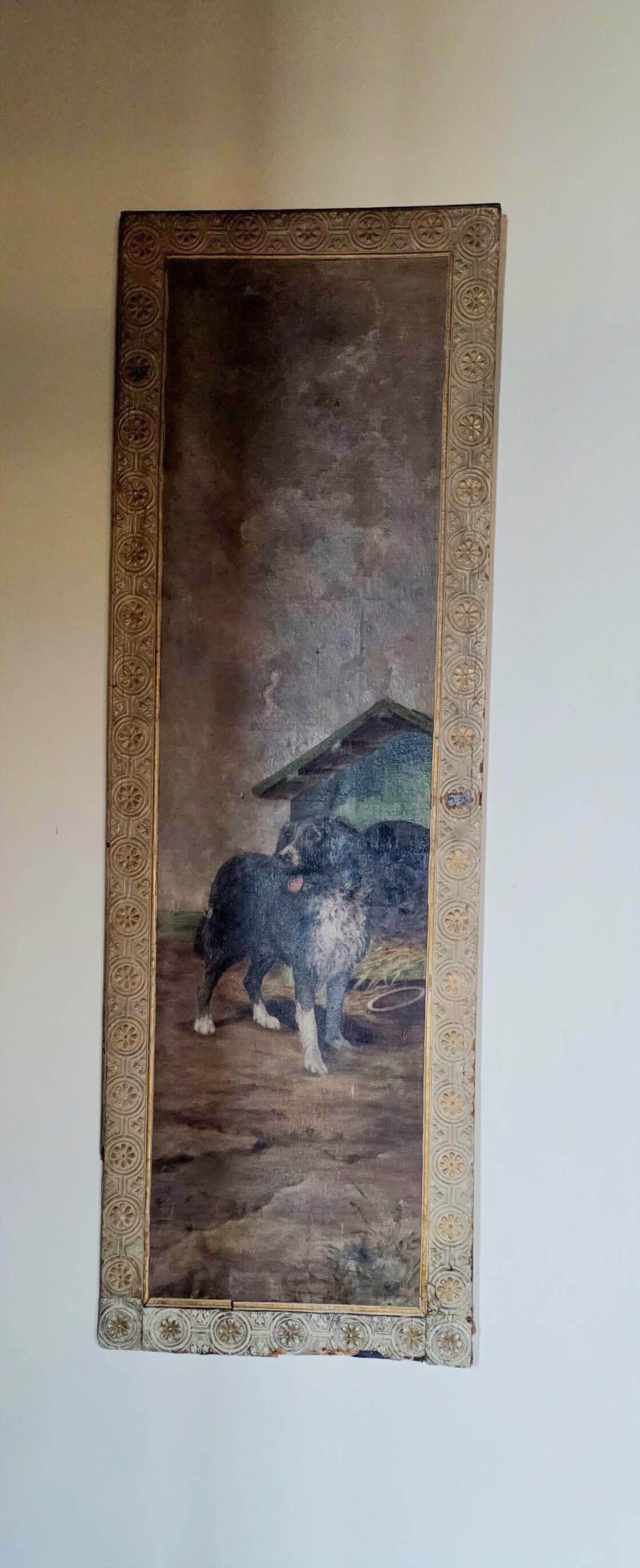 Mid 20th Century Pair of Dog Painted Panels - 3