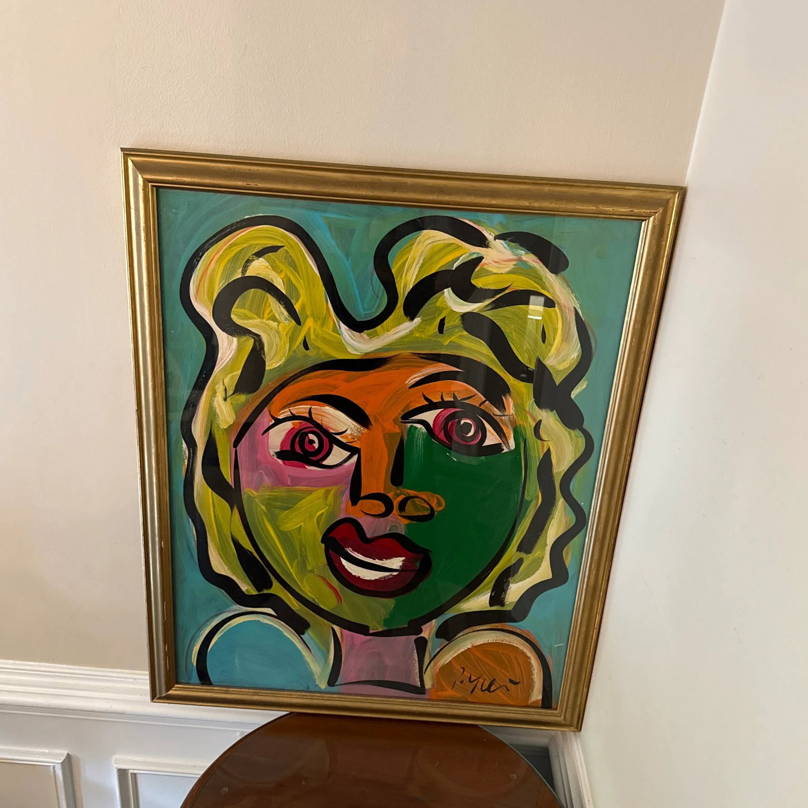 1970s Abstract Painting by Peter Keil, Framed - 2