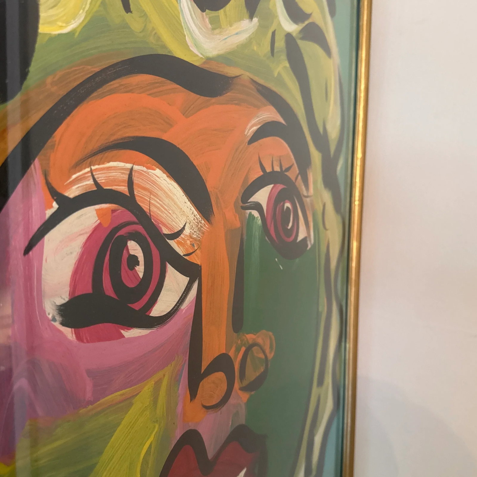 1970s Abstract Painting by Peter Keil, Framed - 4