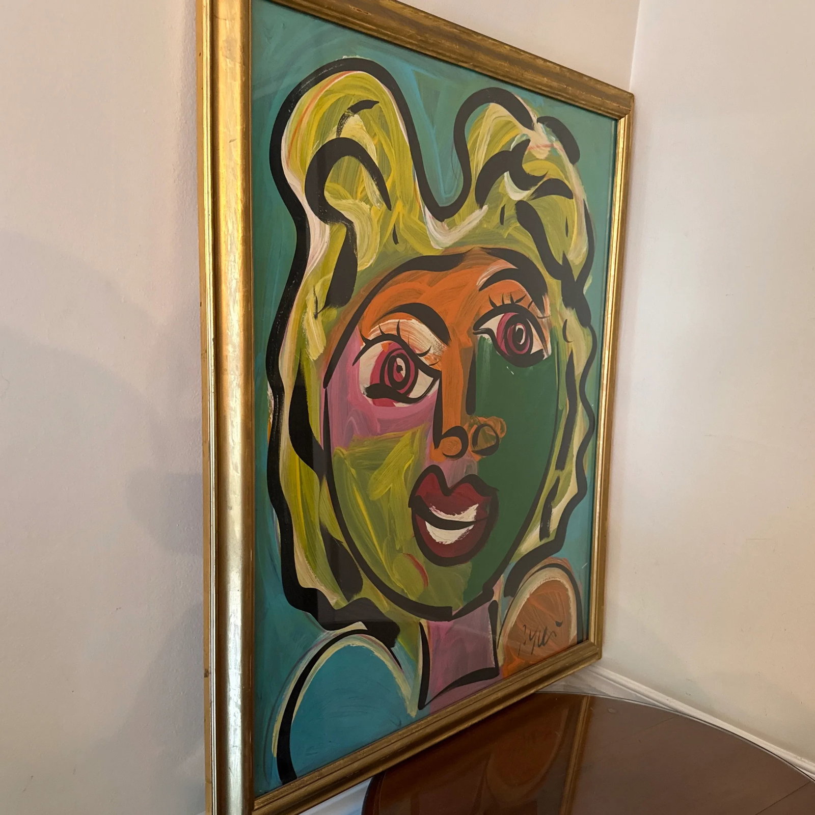 1970s Abstract Painting by Peter Keil, Framed - 5