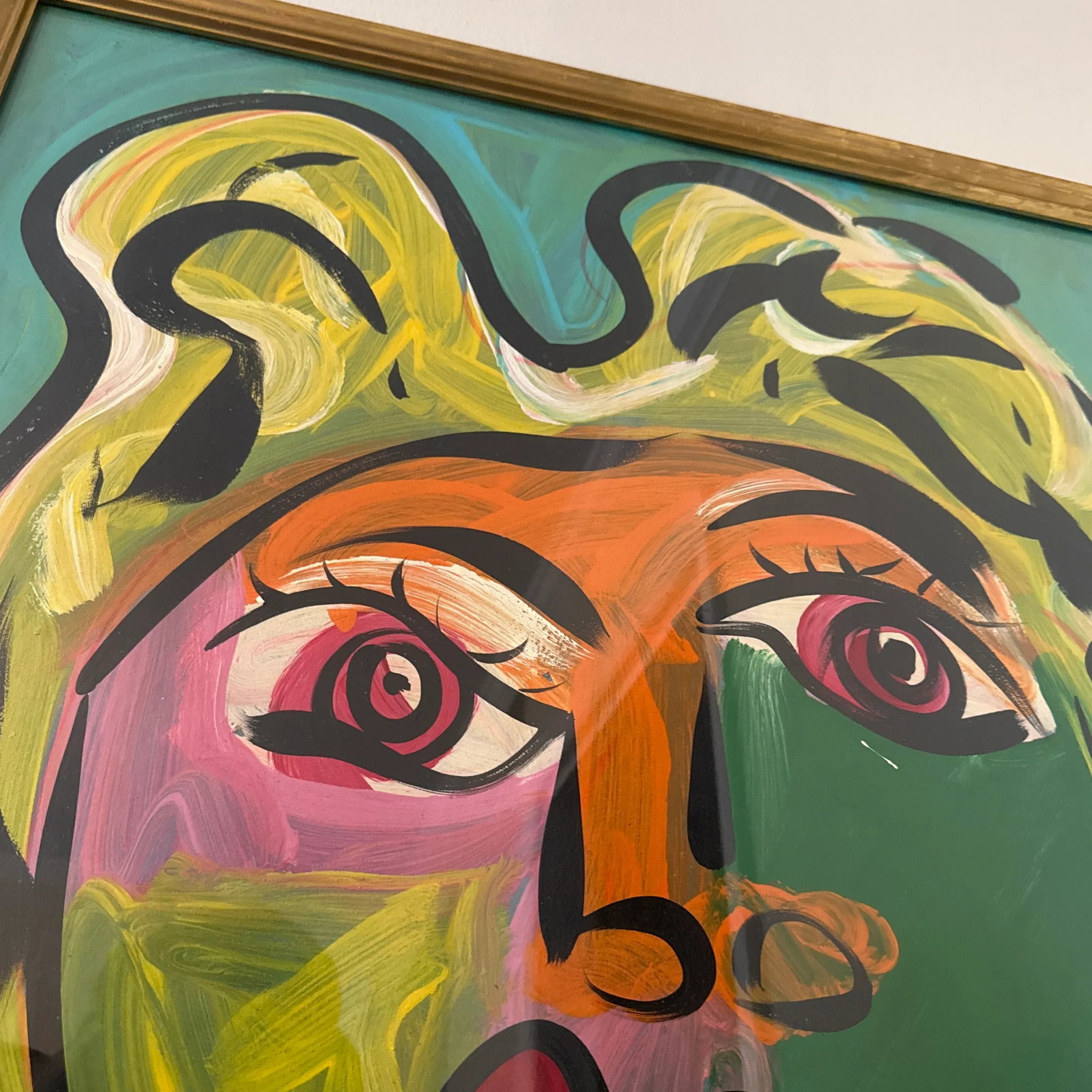 1970s Abstract Painting by Peter Keil, Framed - 8
