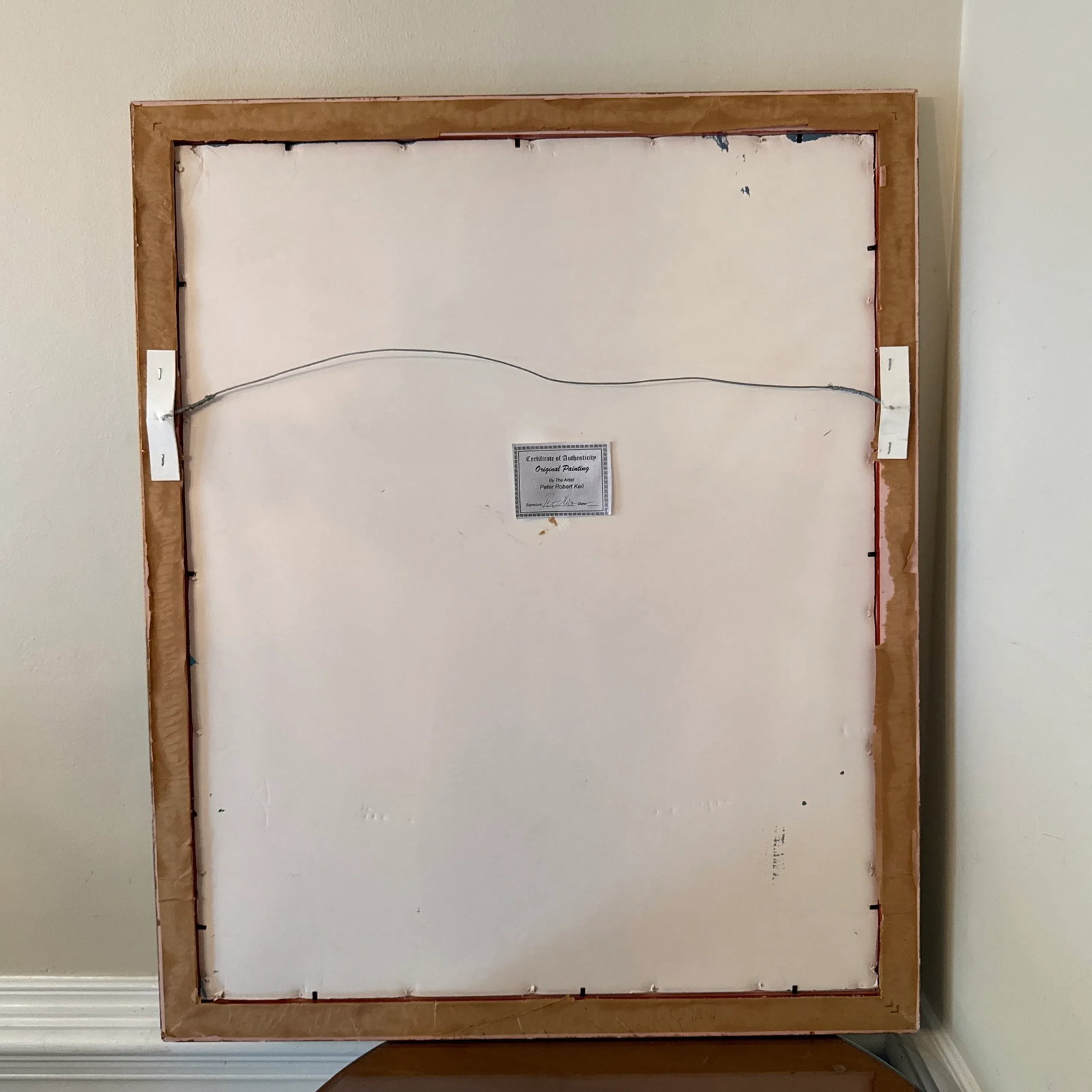 1970s Abstract Painting by Peter Keil, Framed - 9