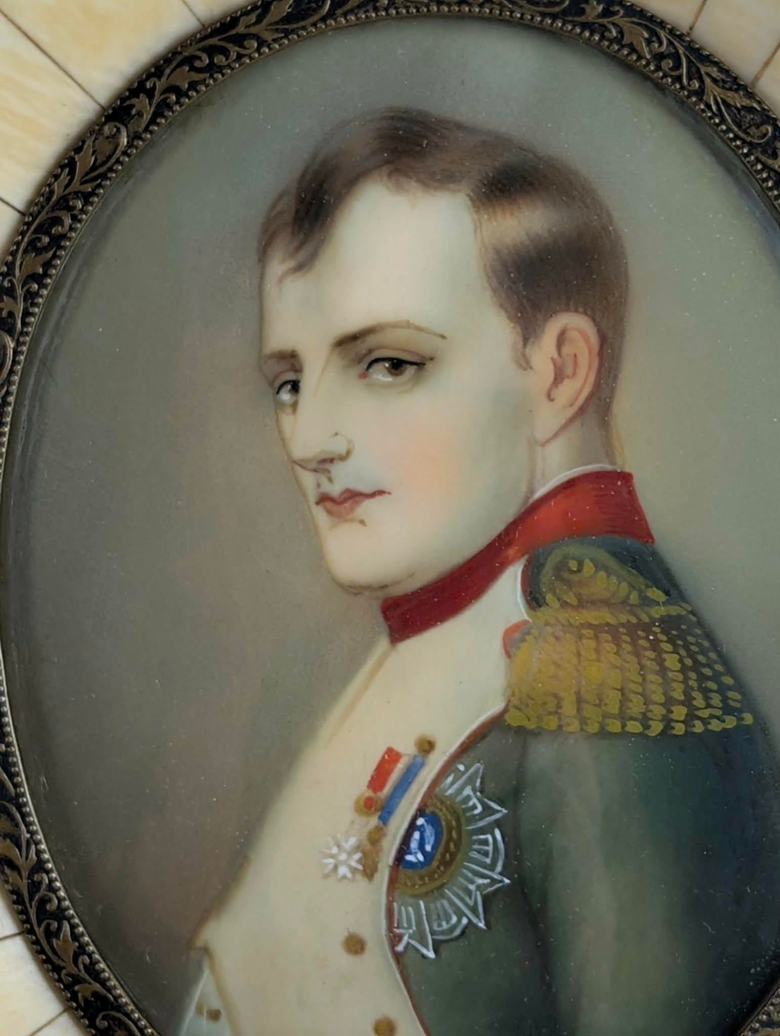 Napoleon and Josephine Portrait Miniatures, Late 19th Century - Set of 2 - 5