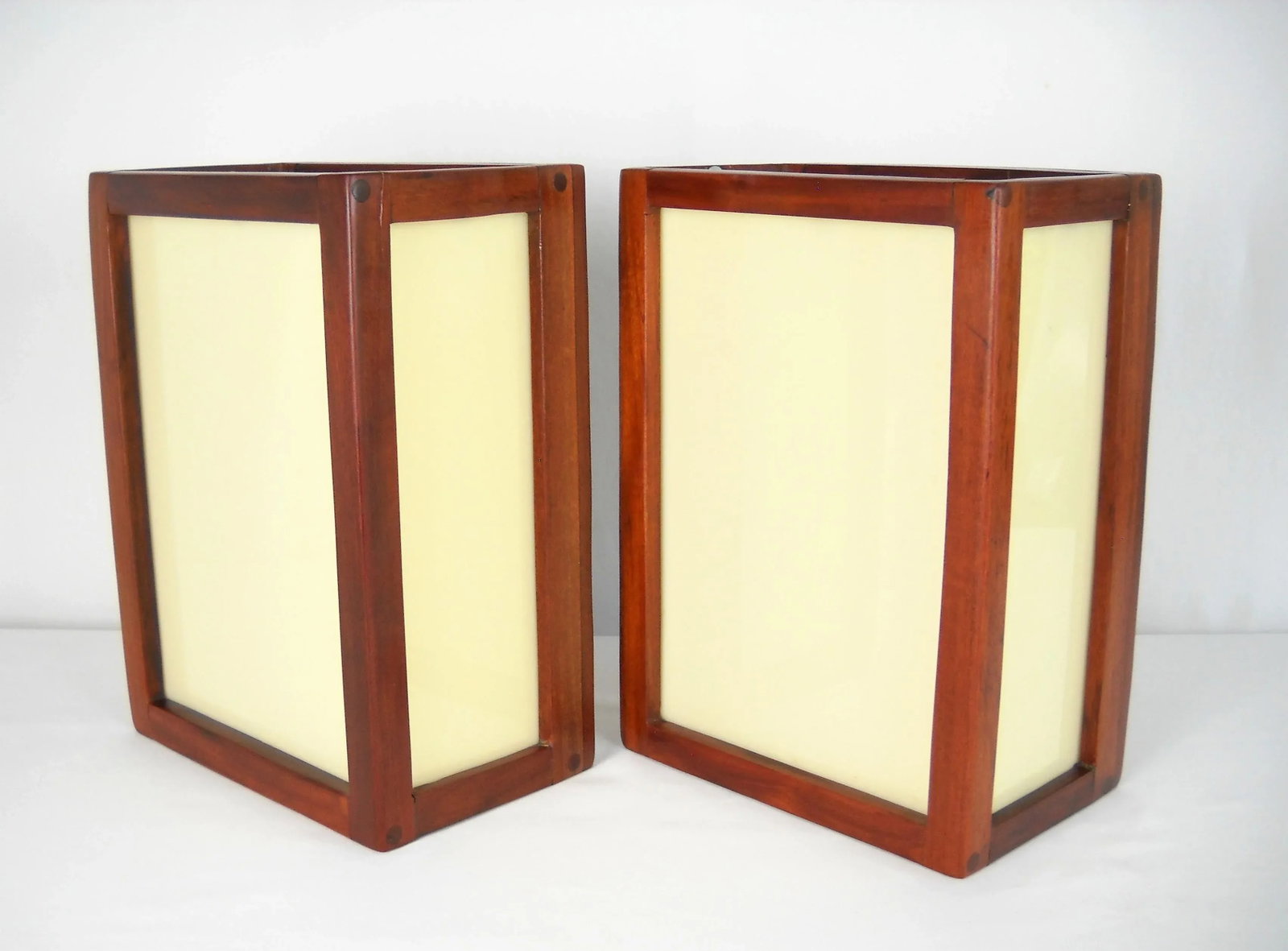 Mid-Century African Teak Sconces, Pair - 2