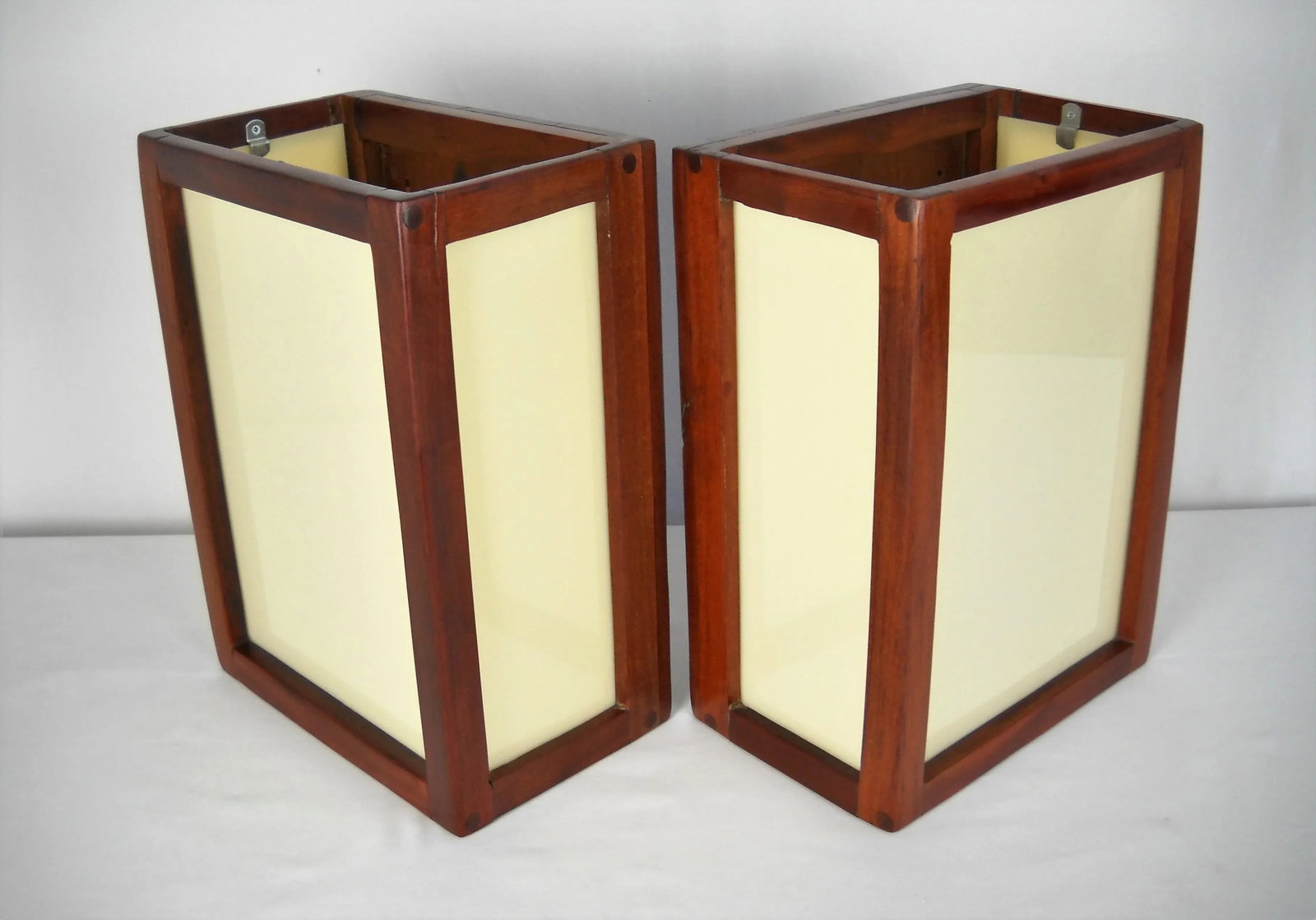 Mid-Century African Teak Sconces, Pair - 4