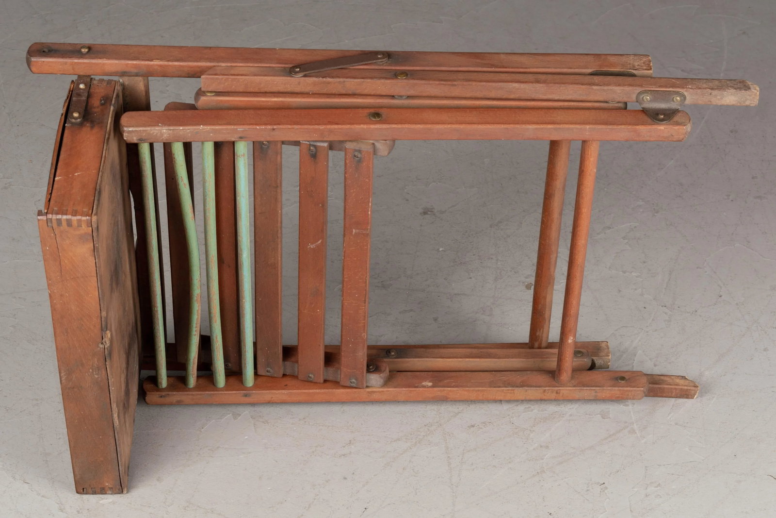 French Folding Child's Desk and Chair - 8
