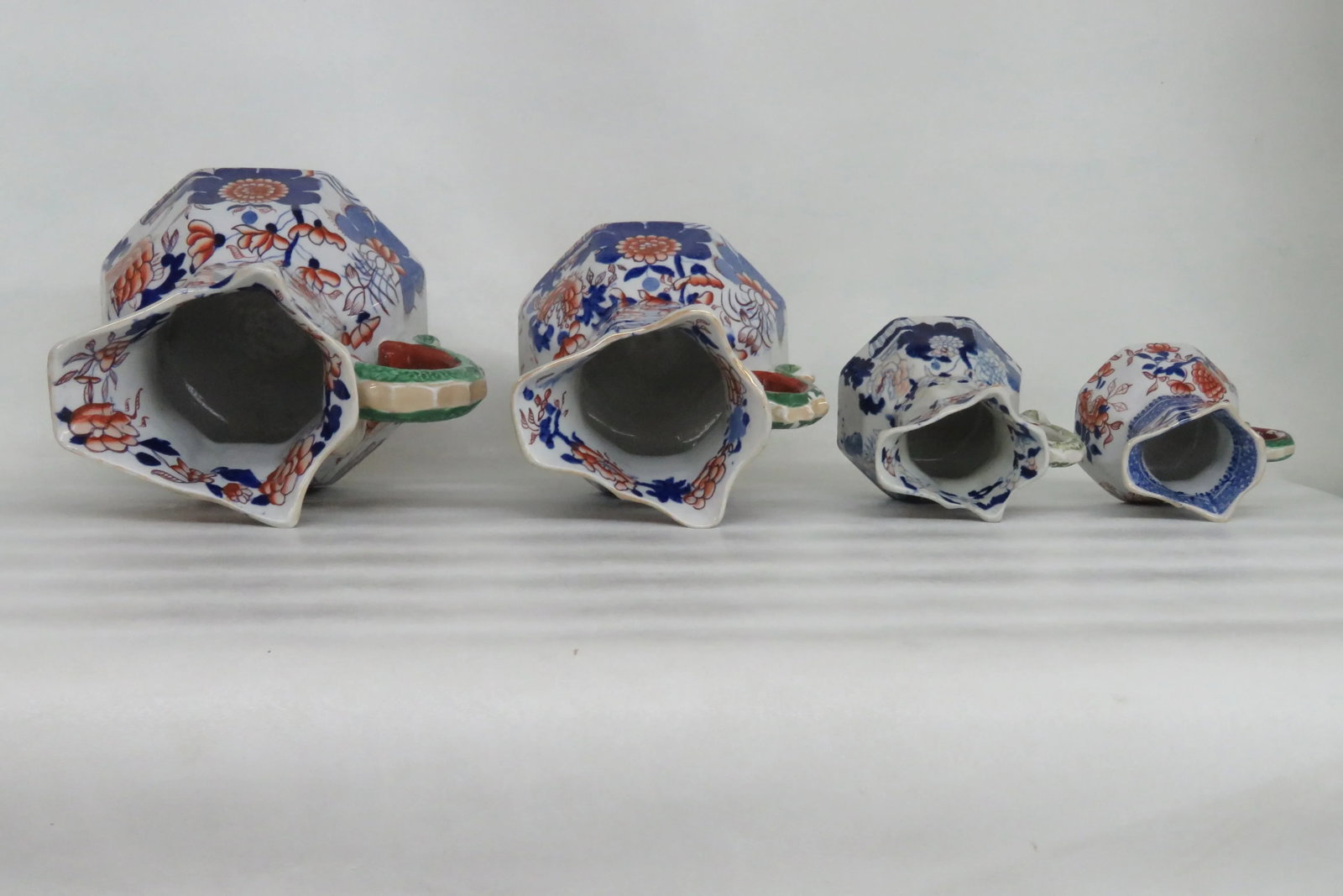 Masons Ironstone Set of Four Jugs Pitchers 19th Century - 3