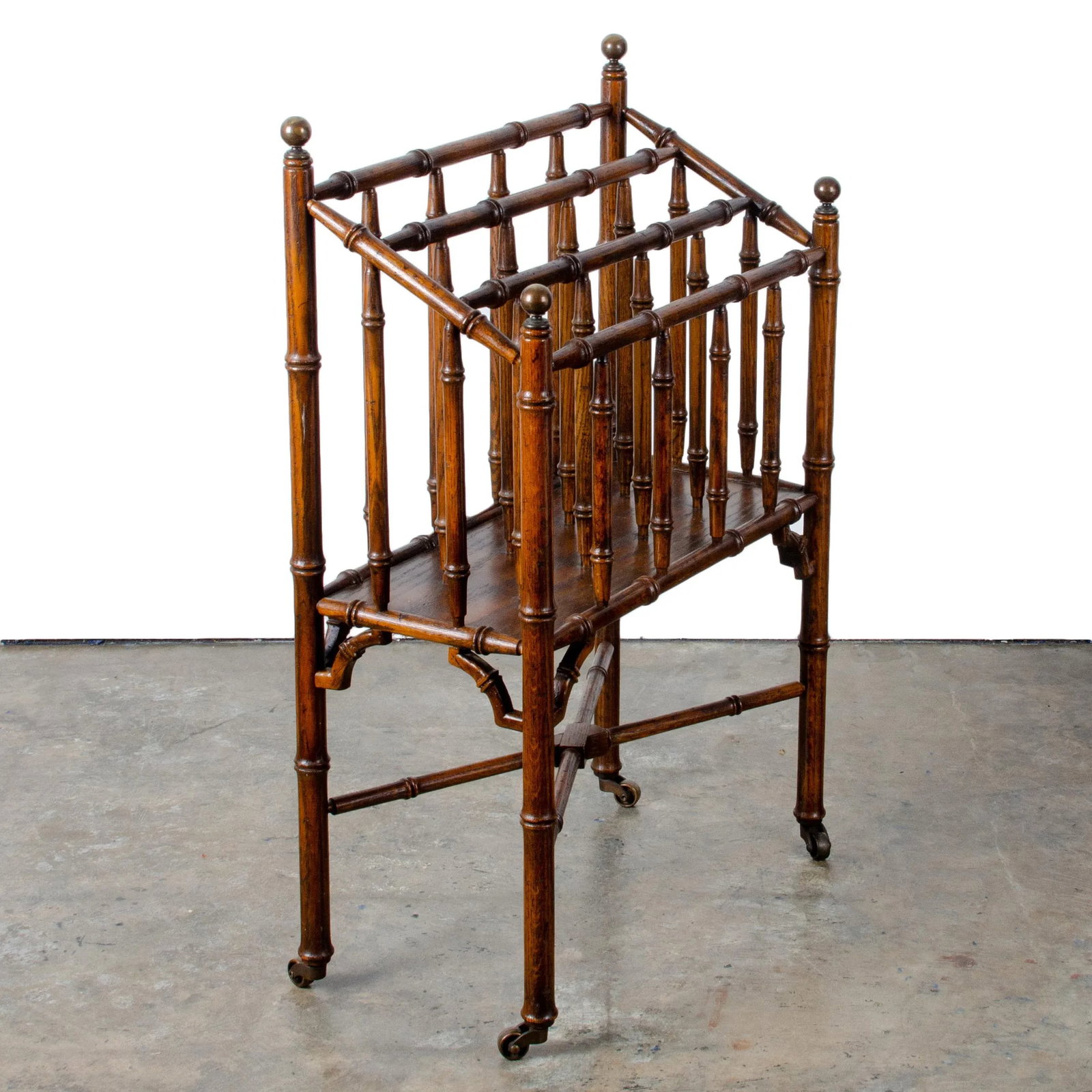 Faux Bamboo Canterbury Magazine Rack - 3