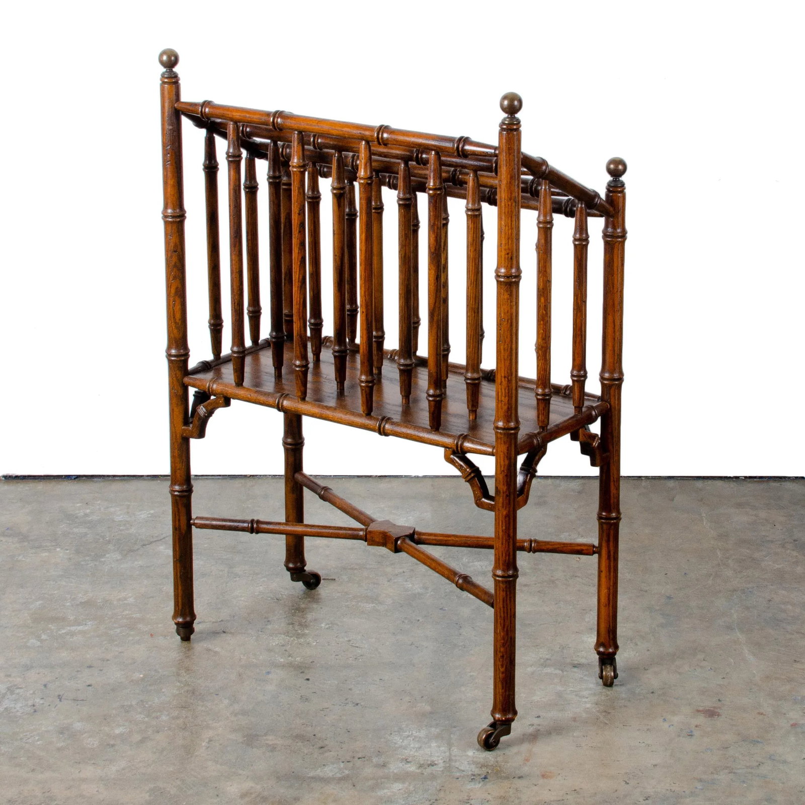 Faux Bamboo Canterbury Magazine Rack - 5