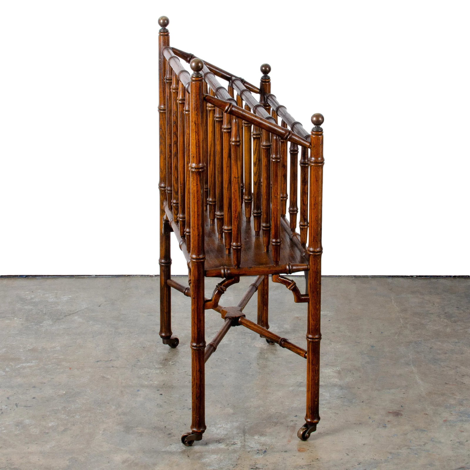 Faux Bamboo Canterbury Magazine Rack - 6
