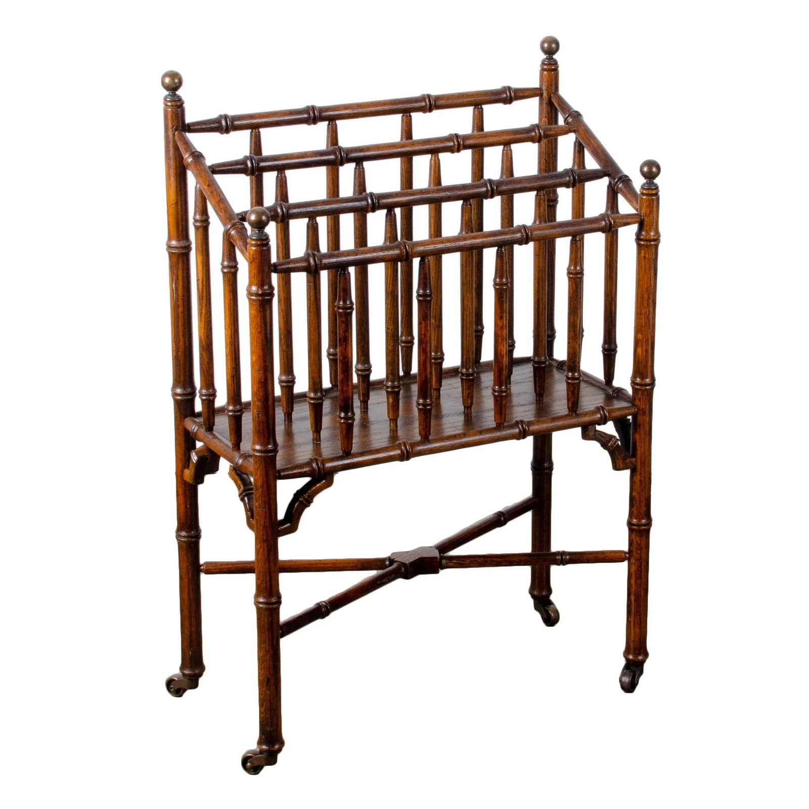 Faux Bamboo Canterbury Magazine Rack - 9