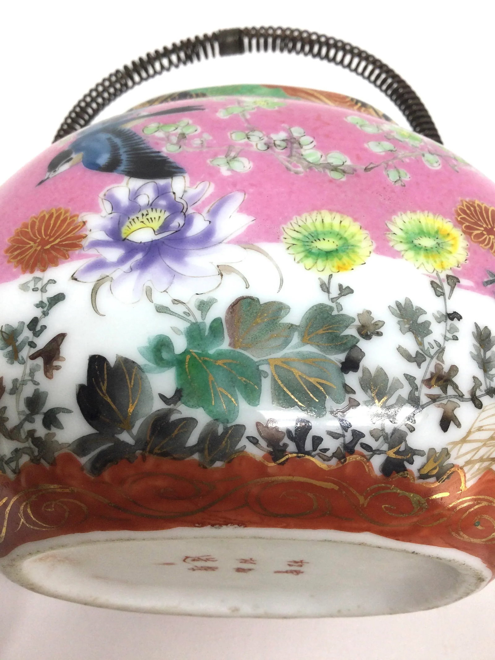 Antique Chinese Porcelain Tea Pot - 10