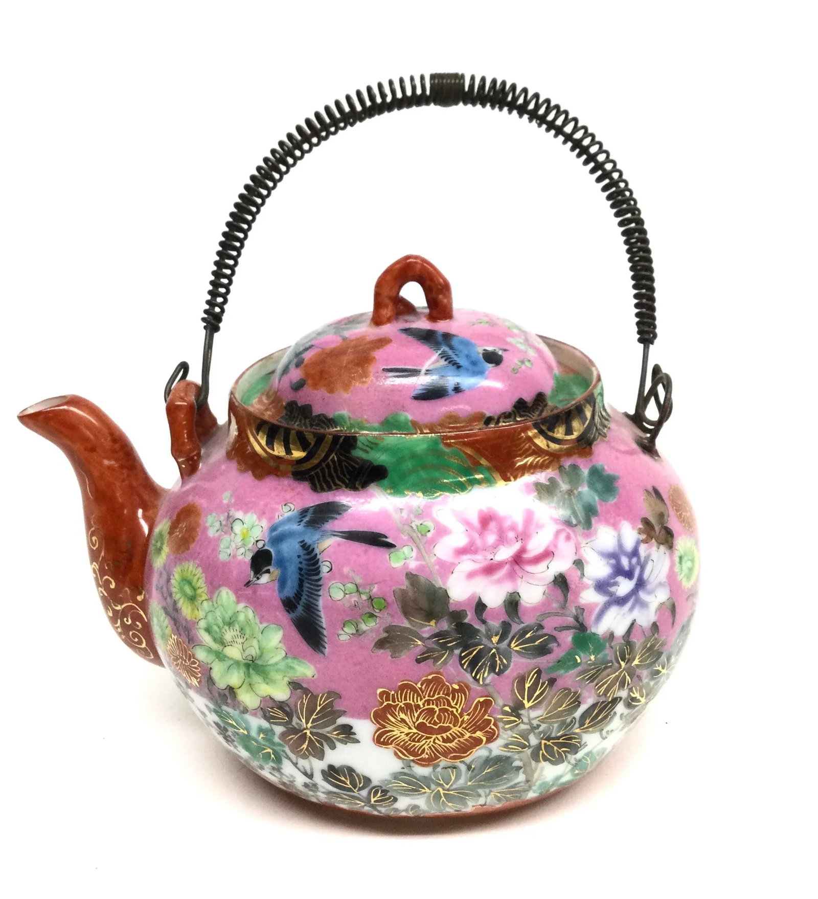 Antique Chinese Porcelain Tea Pot - 13