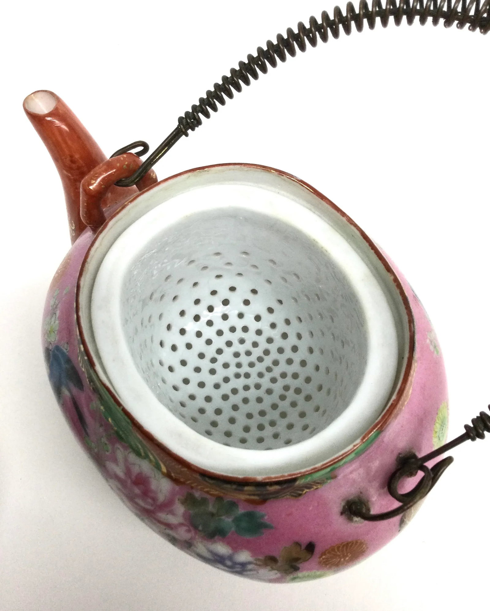 Antique Chinese Porcelain Tea Pot - 9