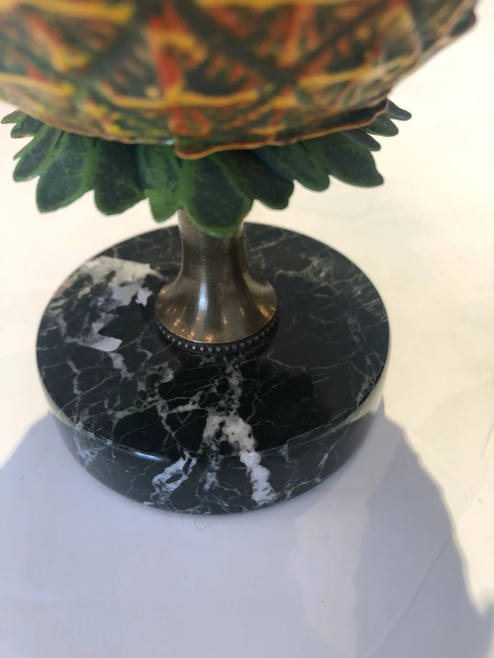 Tole and Brass Pineapple Candlesticks - a Pair - 8