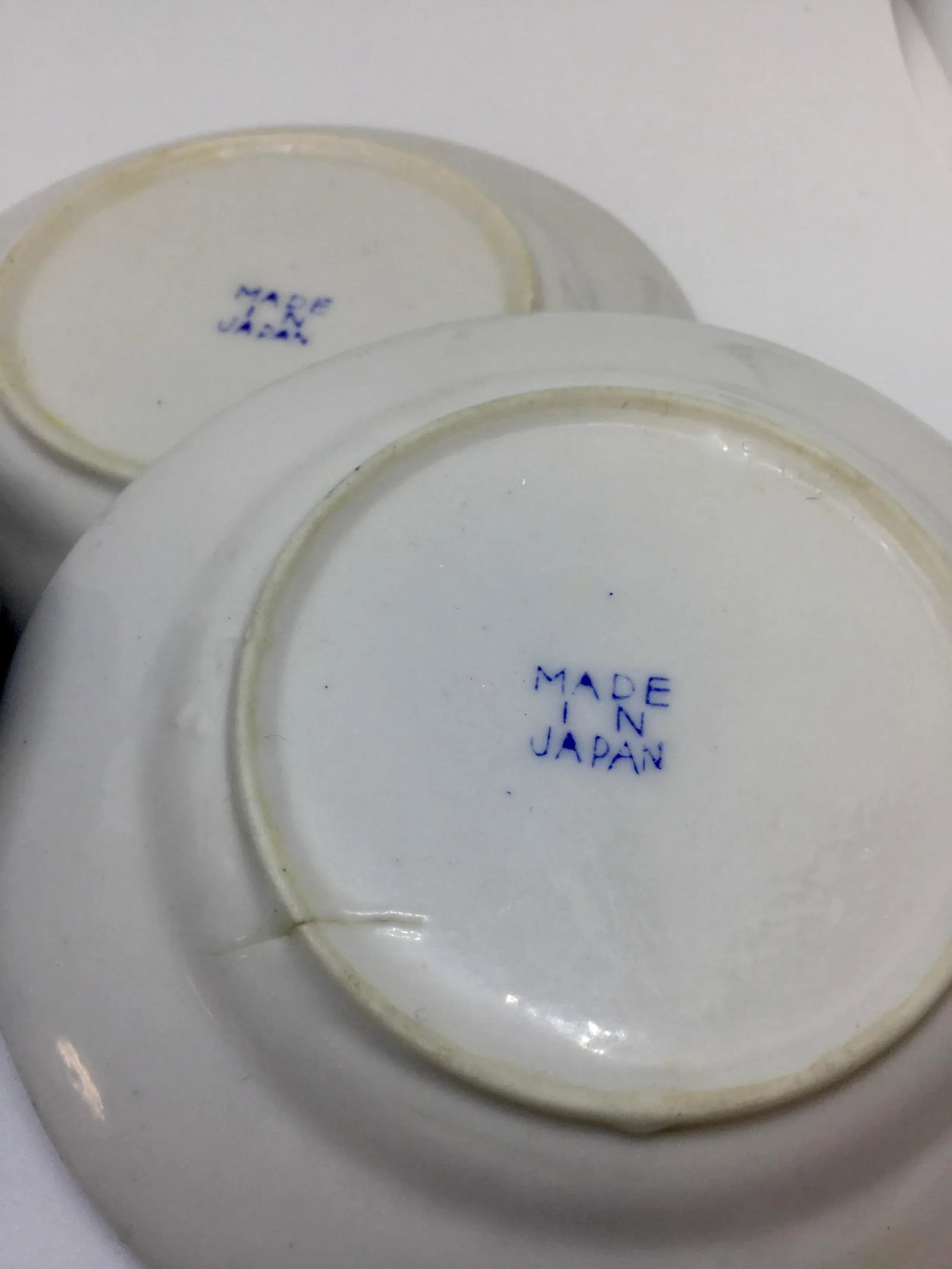 Japanese Blue Willow Plates and Cup - Set of 3 - 6
