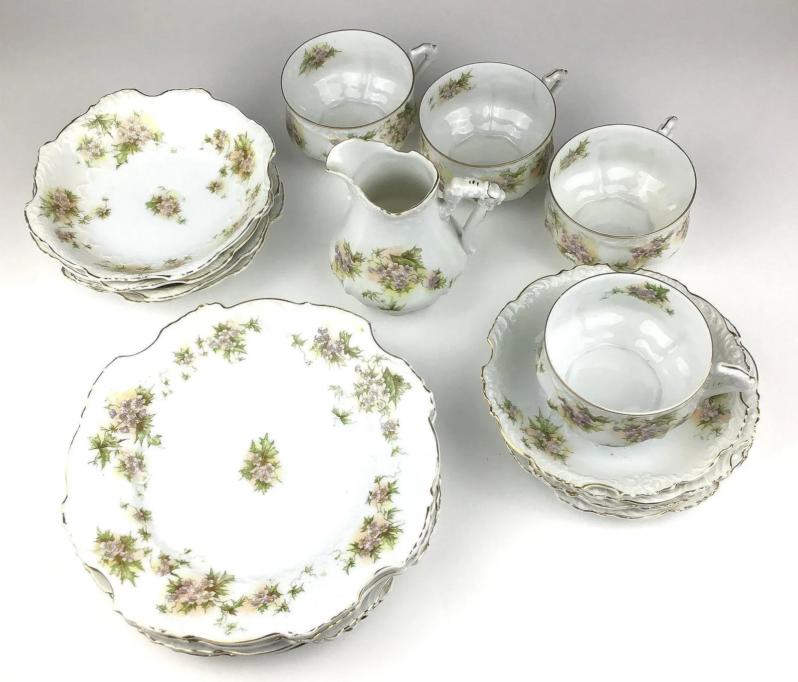 Vintage Porcelain German Luncheon Set - 13