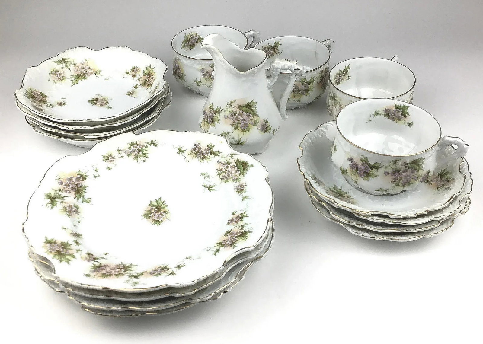 Vintage Porcelain German Luncheon Set - 4
