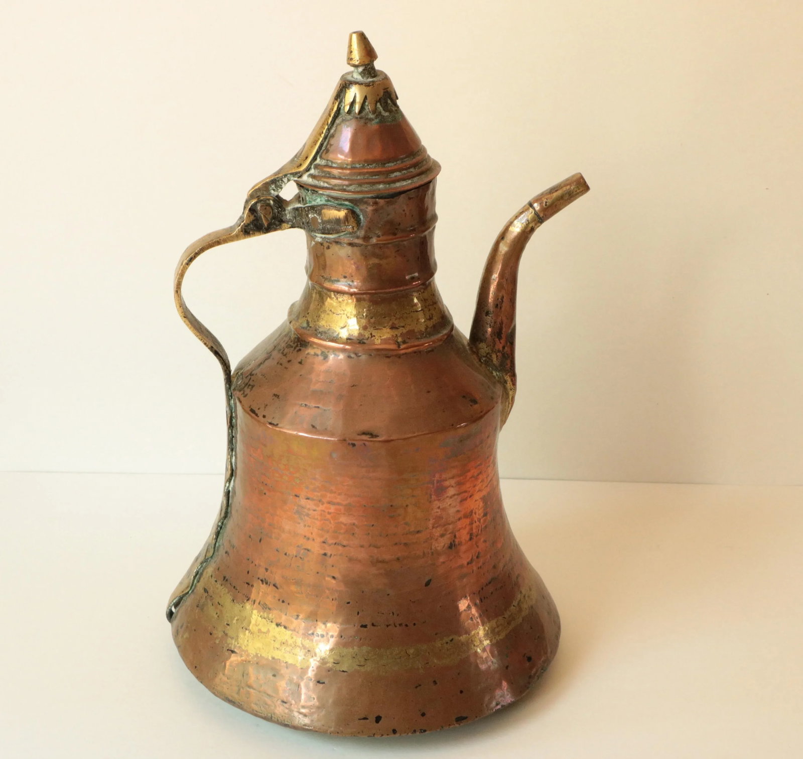 Antique Turkish Copper & Brass Kettle - 2