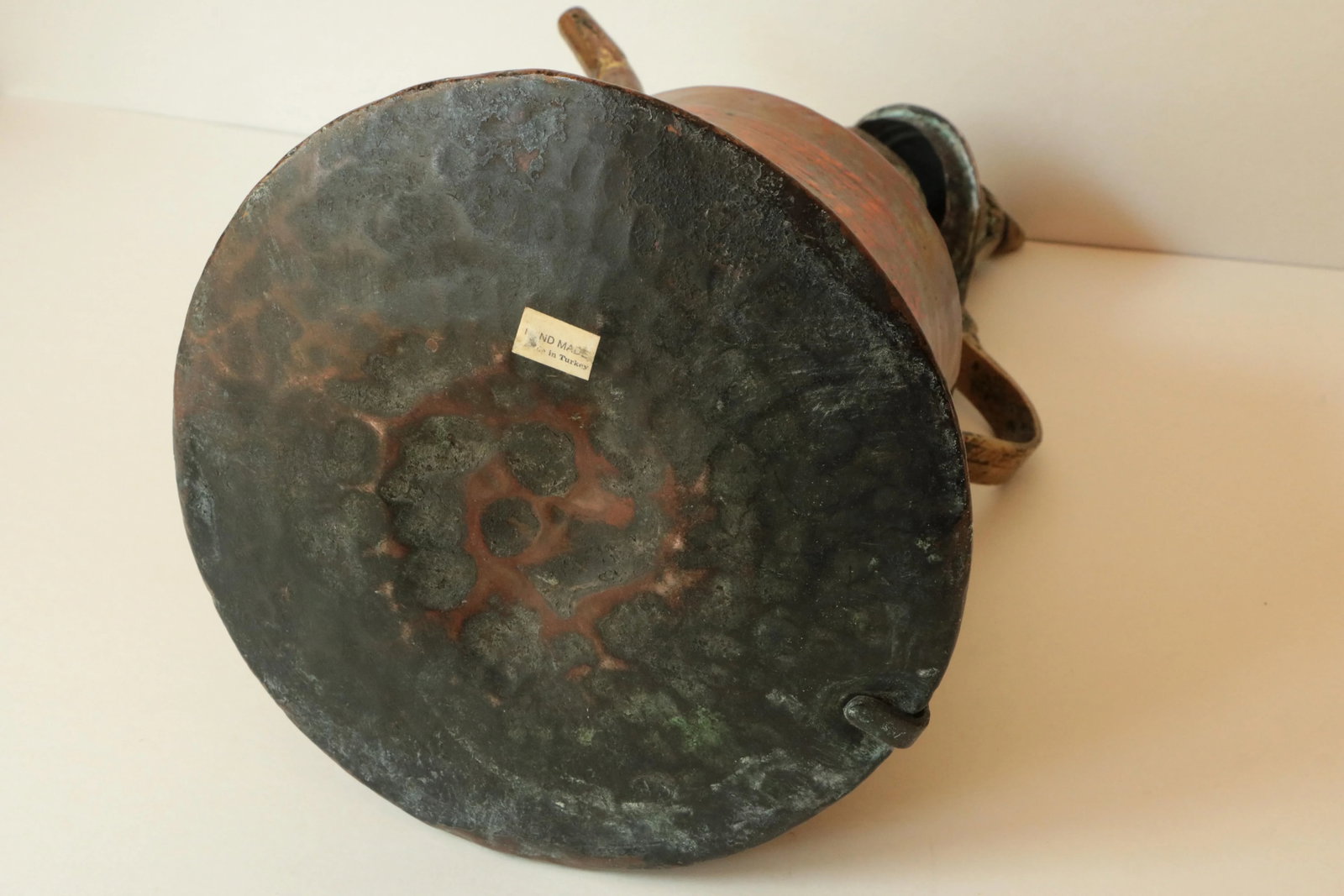 Antique Turkish Copper & Brass Kettle - 5