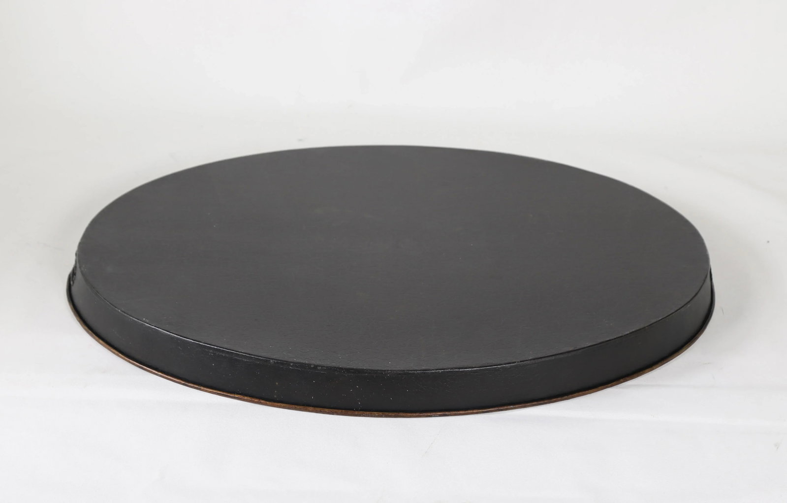 Vintage Oval Hand-Painted Dog Decoration Tray - 5