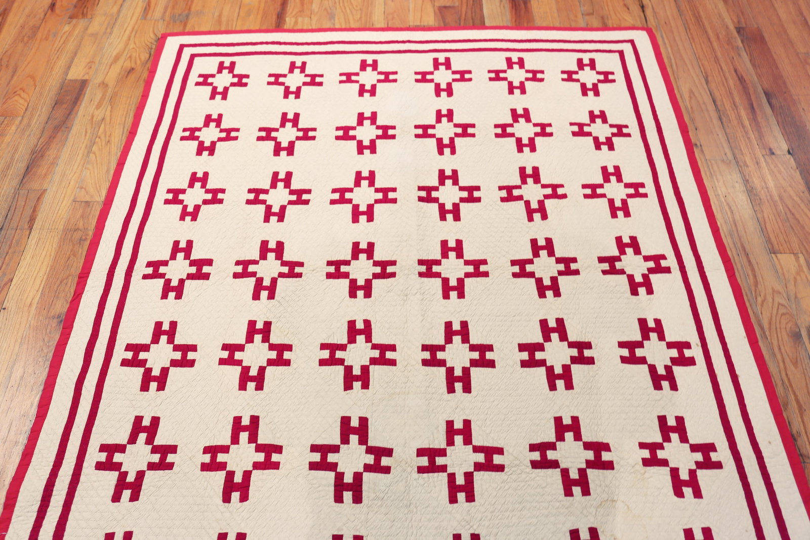 Nazmiyal Collection Antique American Quilt Textile - 3