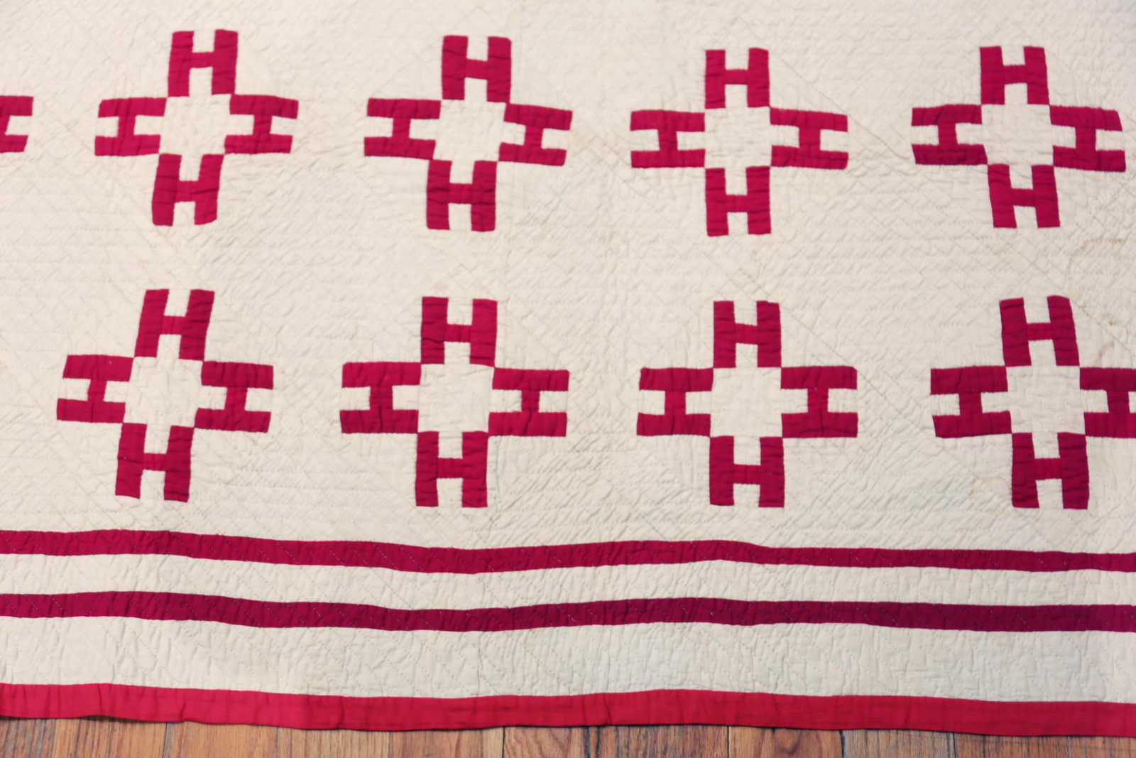 Nazmiyal Collection Antique American Quilt Textile - 6