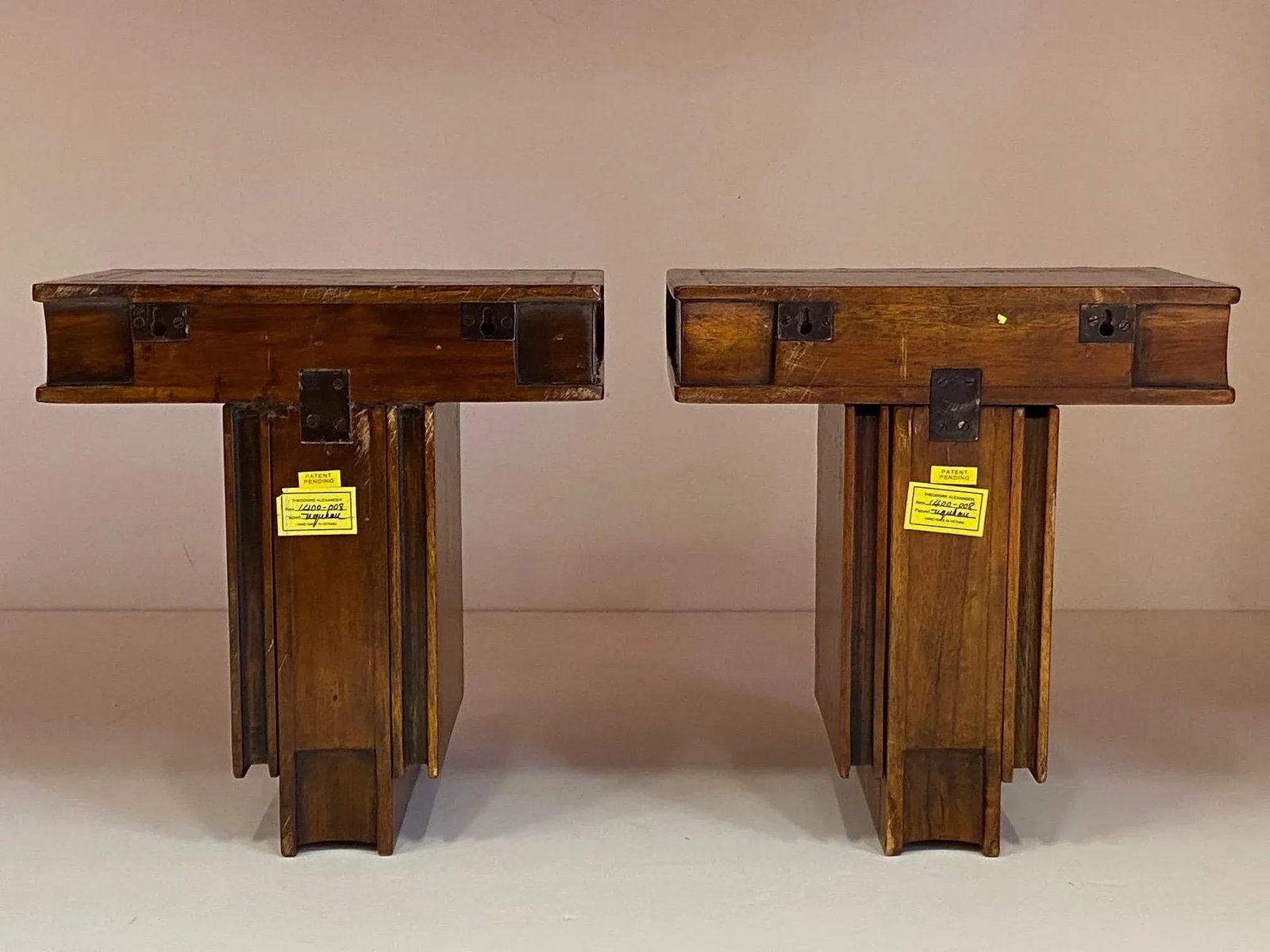 Vintage Theodore Alexander Trompe l'Oeil Book Brackets -Pair - 11