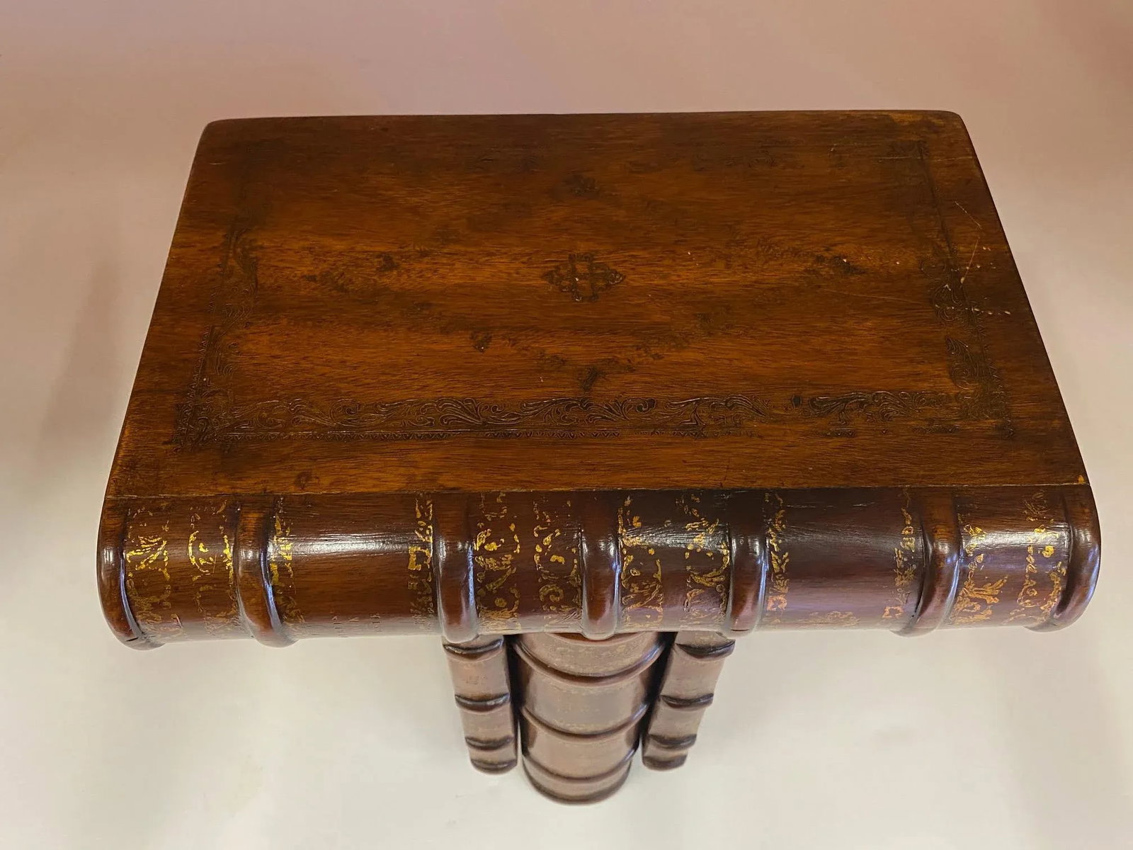 Vintage Theodore Alexander Trompe l'Oeil Book Brackets -Pair - 9