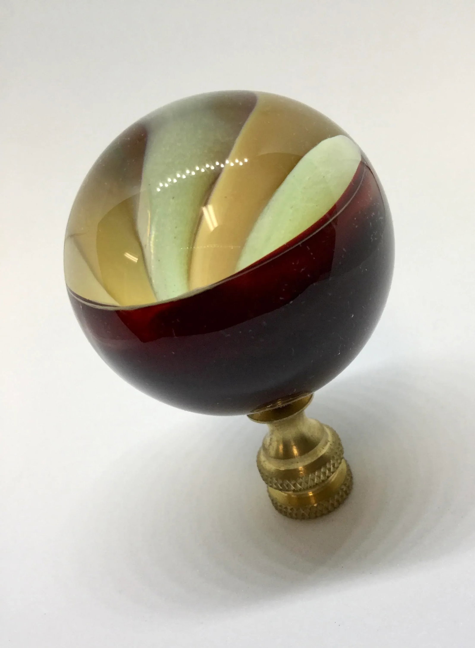 Artisan Hand Created Glass Finial - 4