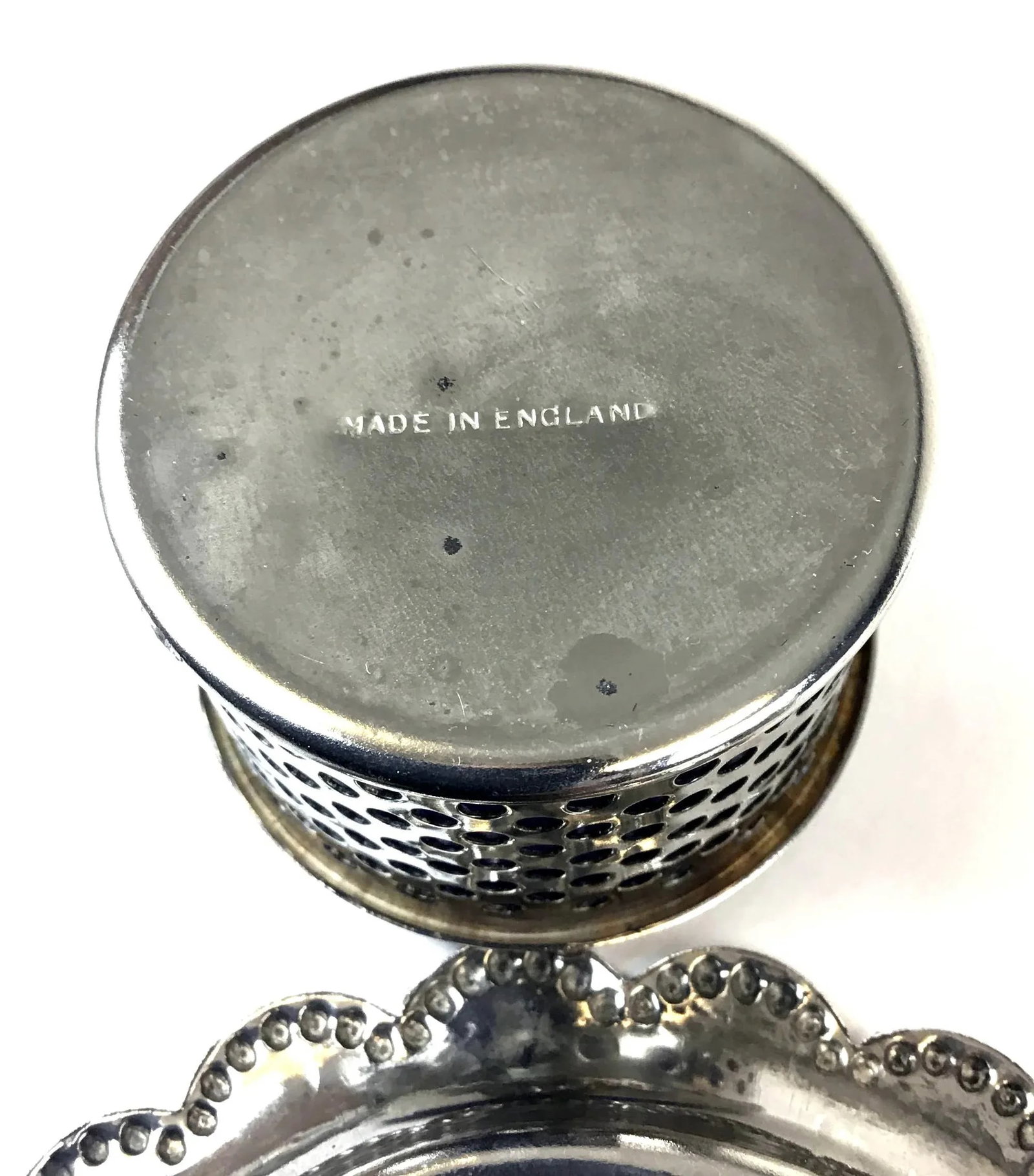 Vintage Formal Silver Plate Salt & Pepper Set, England - 5 Pieces - 11