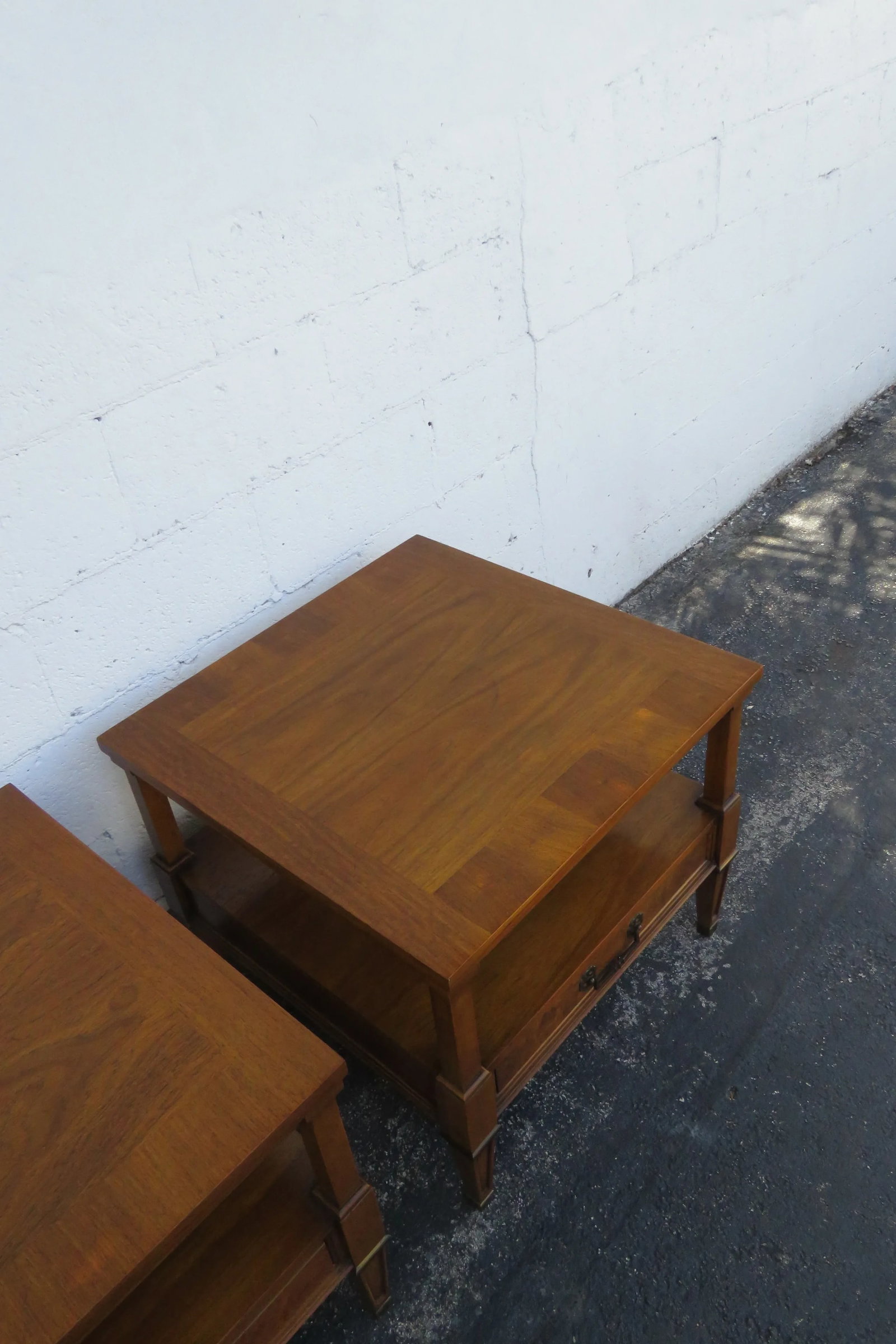 Century Mid Century Modern Nightstands Side End Bedside Tables - a Pair - 11