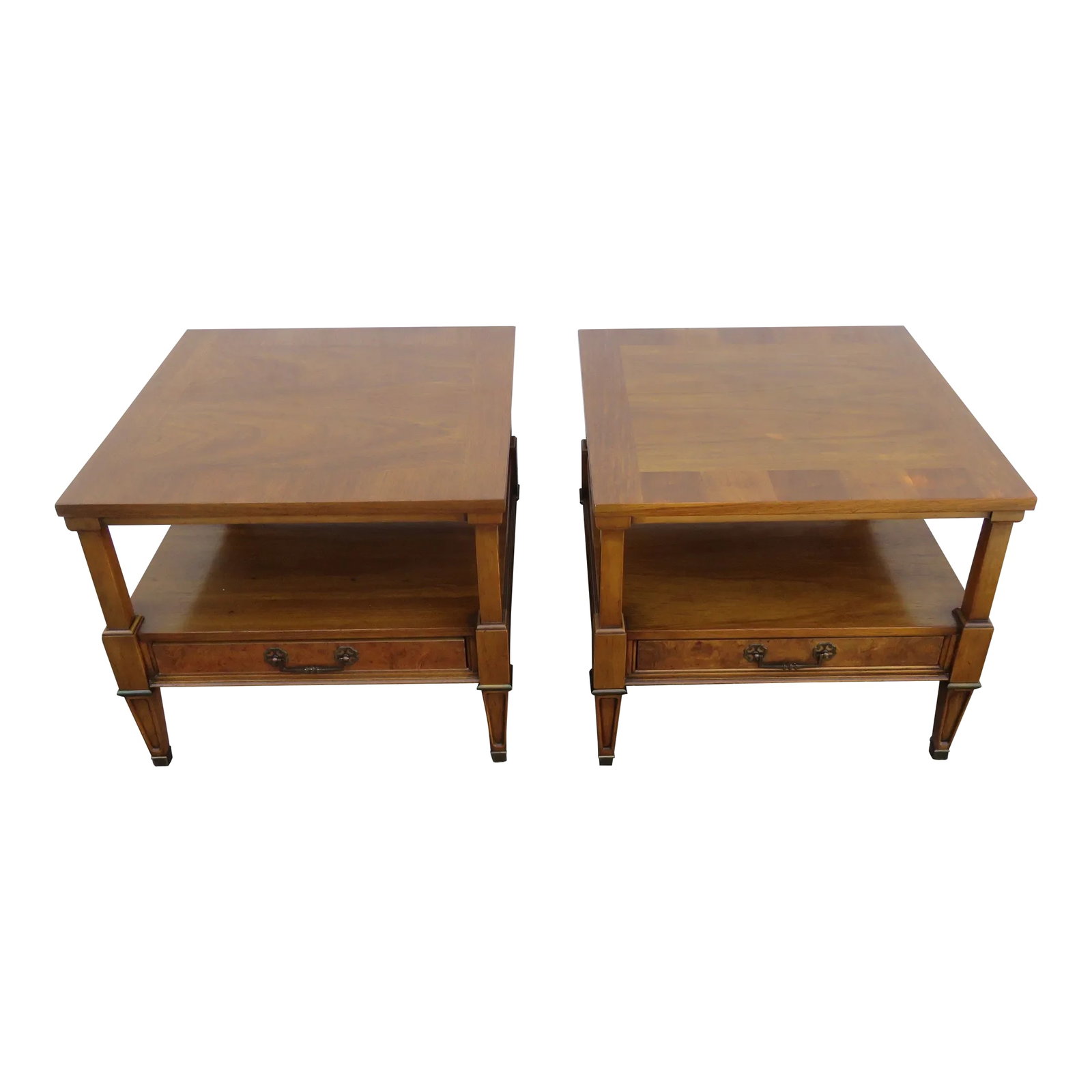 Century Mid Century Modern Nightstands Side End Bedside Tables - a Pair (1 of 13)
