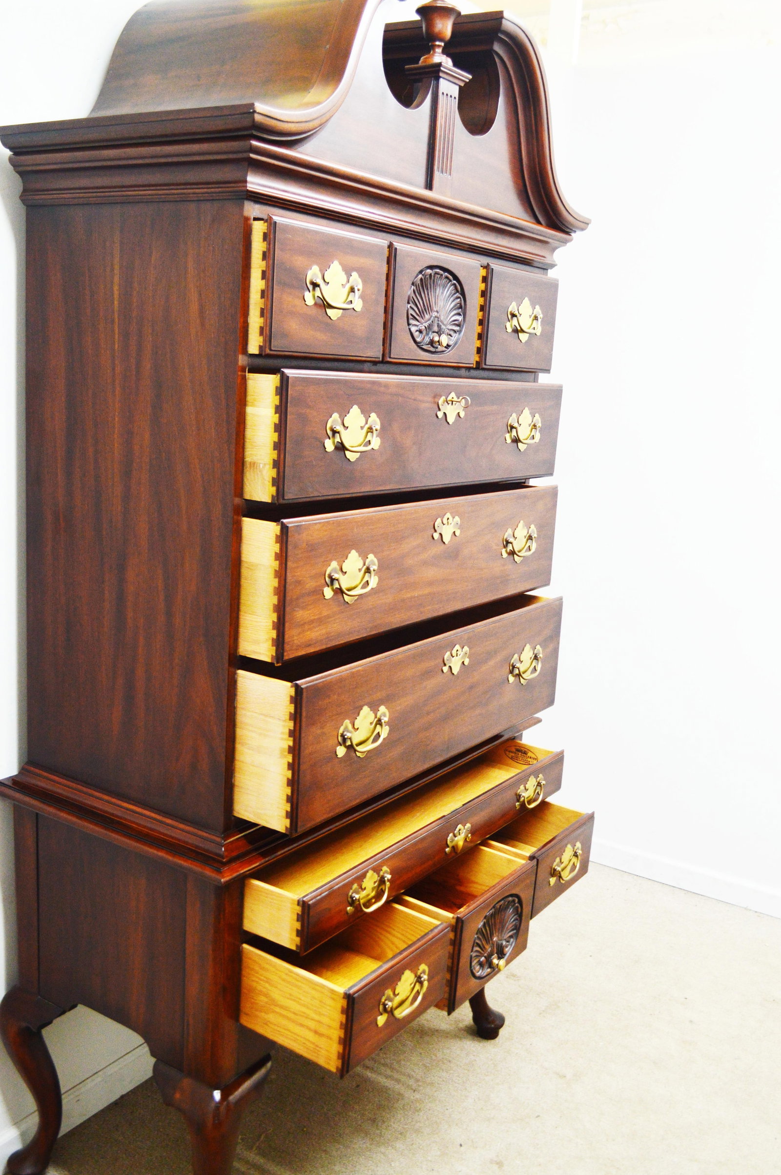 Henkel Harris Mahogany Highboy - 6