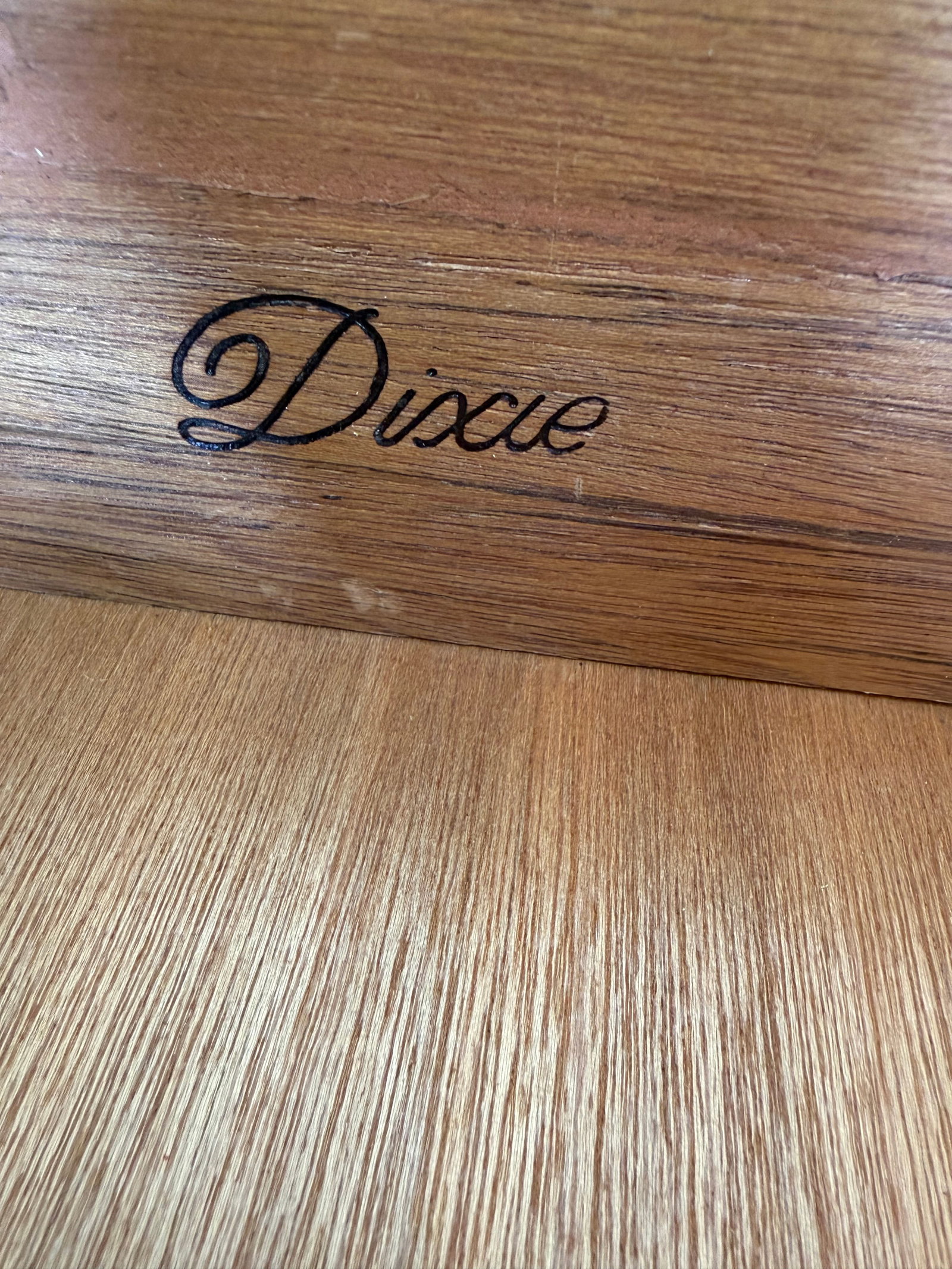 Vintage Mid-Century Dixie "Aloha" Faux Bamboo Drop-Leaf Buffet Server & Bar Cart - 6
