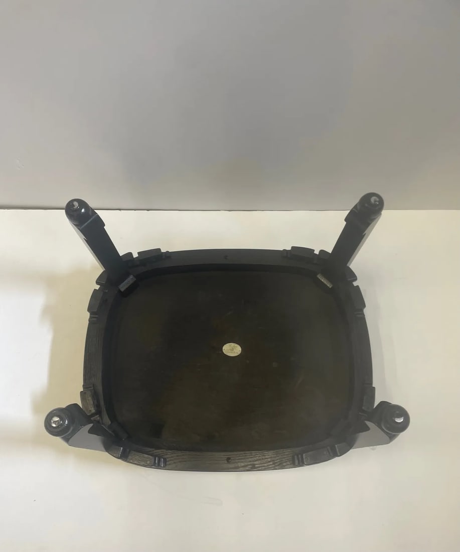 Baker Brass Tray Coffee Table With Ebonized Base - 9