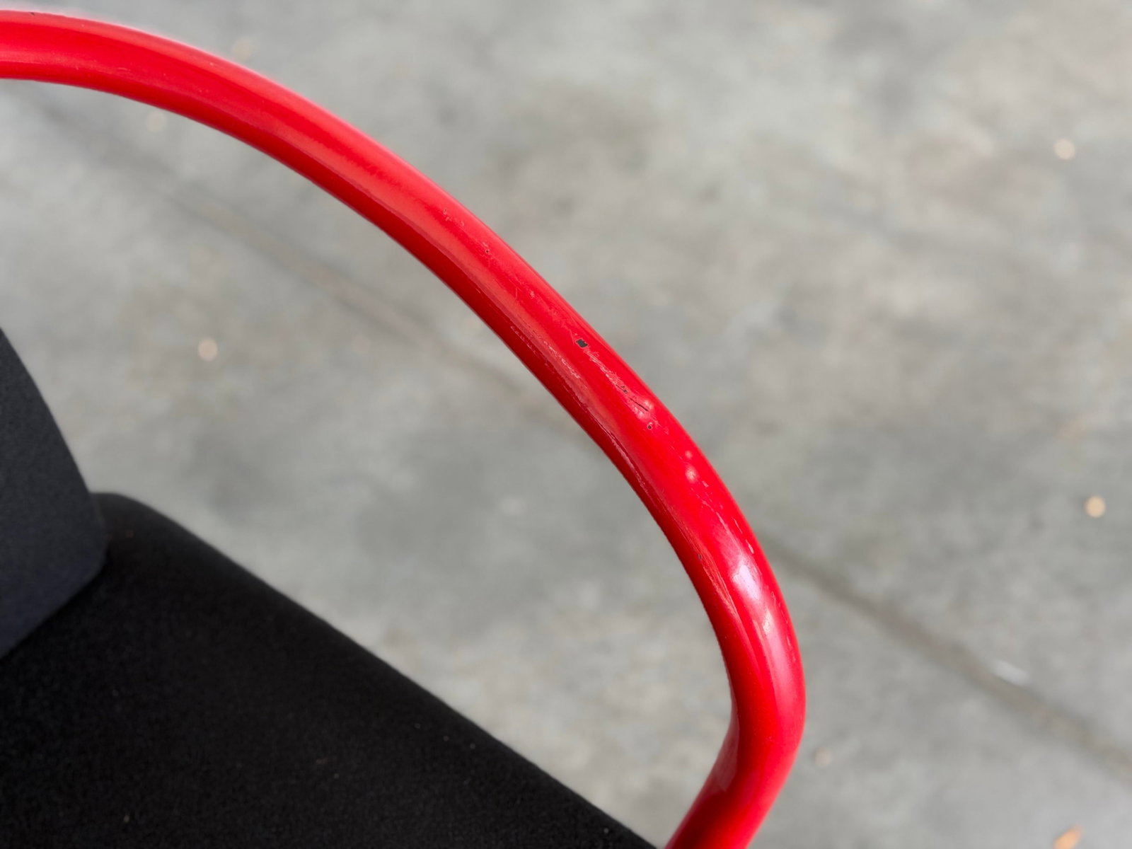 1990s Set of 2 Ettore Sottsass Mandarin Chairs by Knoll - Black + Red Post Modern - 8