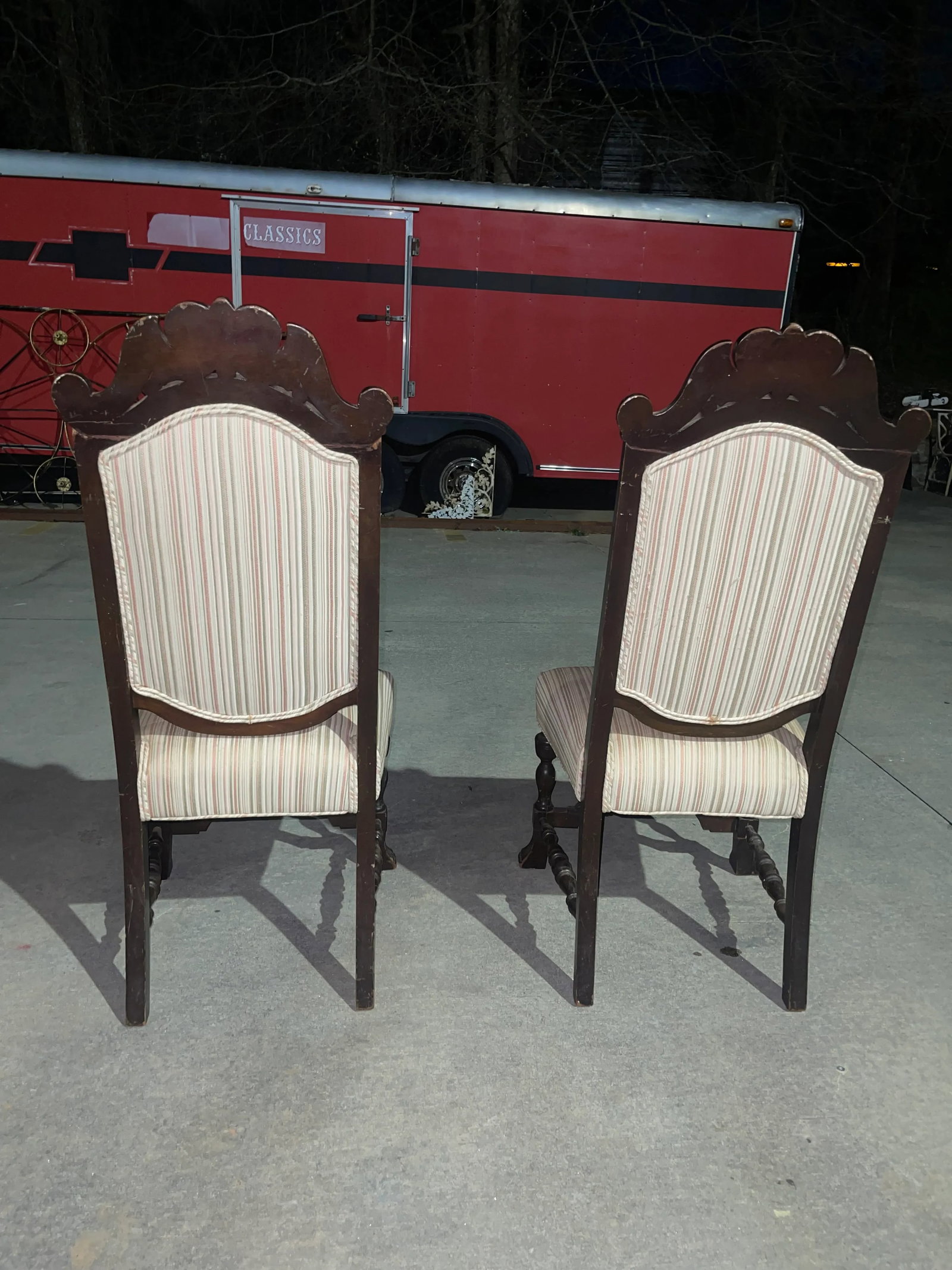 Late 19th Century Antique Chairs - a Pair - 4
