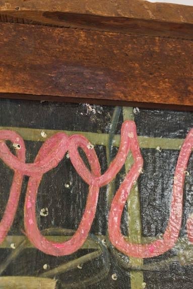 1980s Signed Oil on Canvas of 'Old Albert' With Coors Beer Sign (D. 1983) | in Handmade Oak Frame - 10