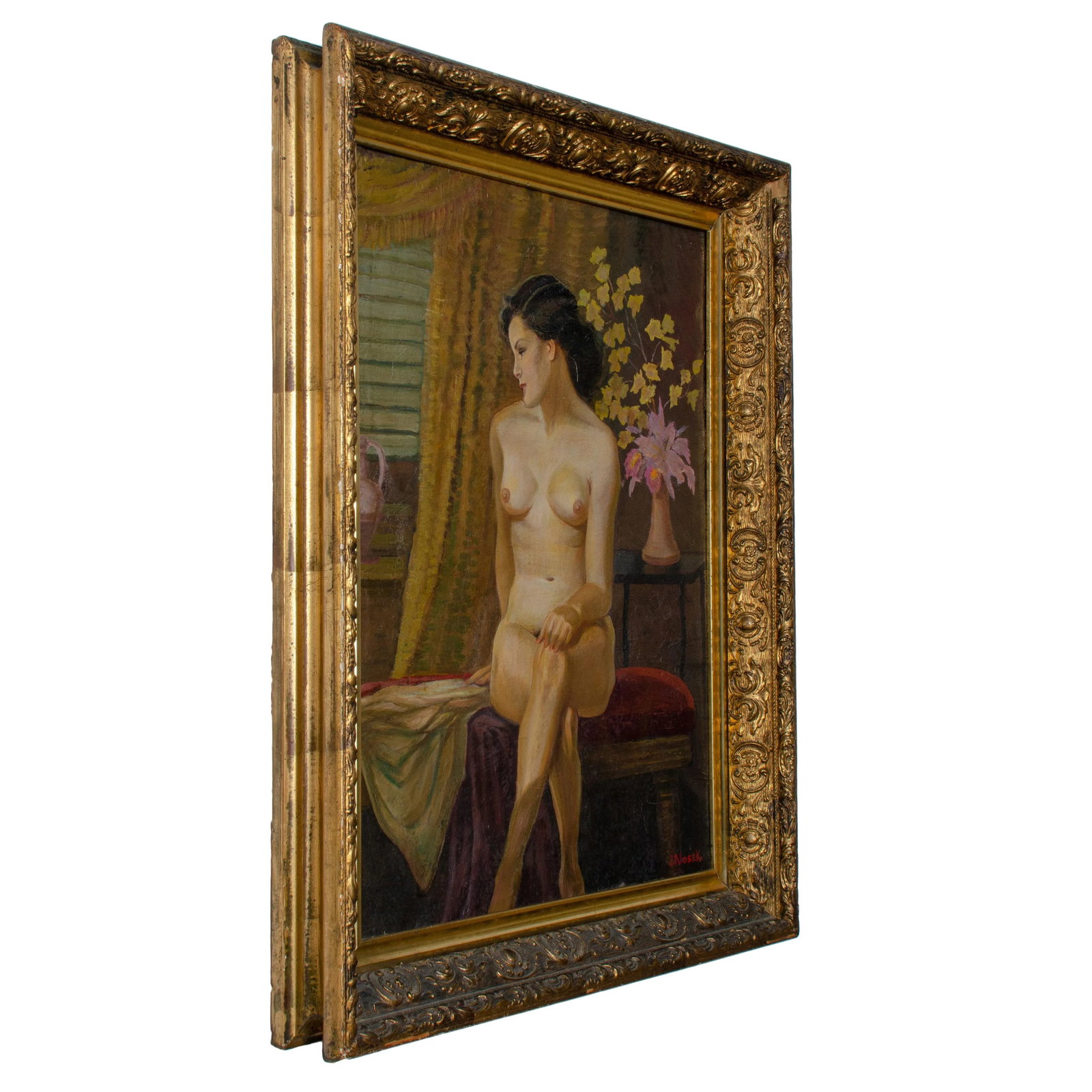Jan Nosek Nude Painting, C. Mid-20th Century - 3