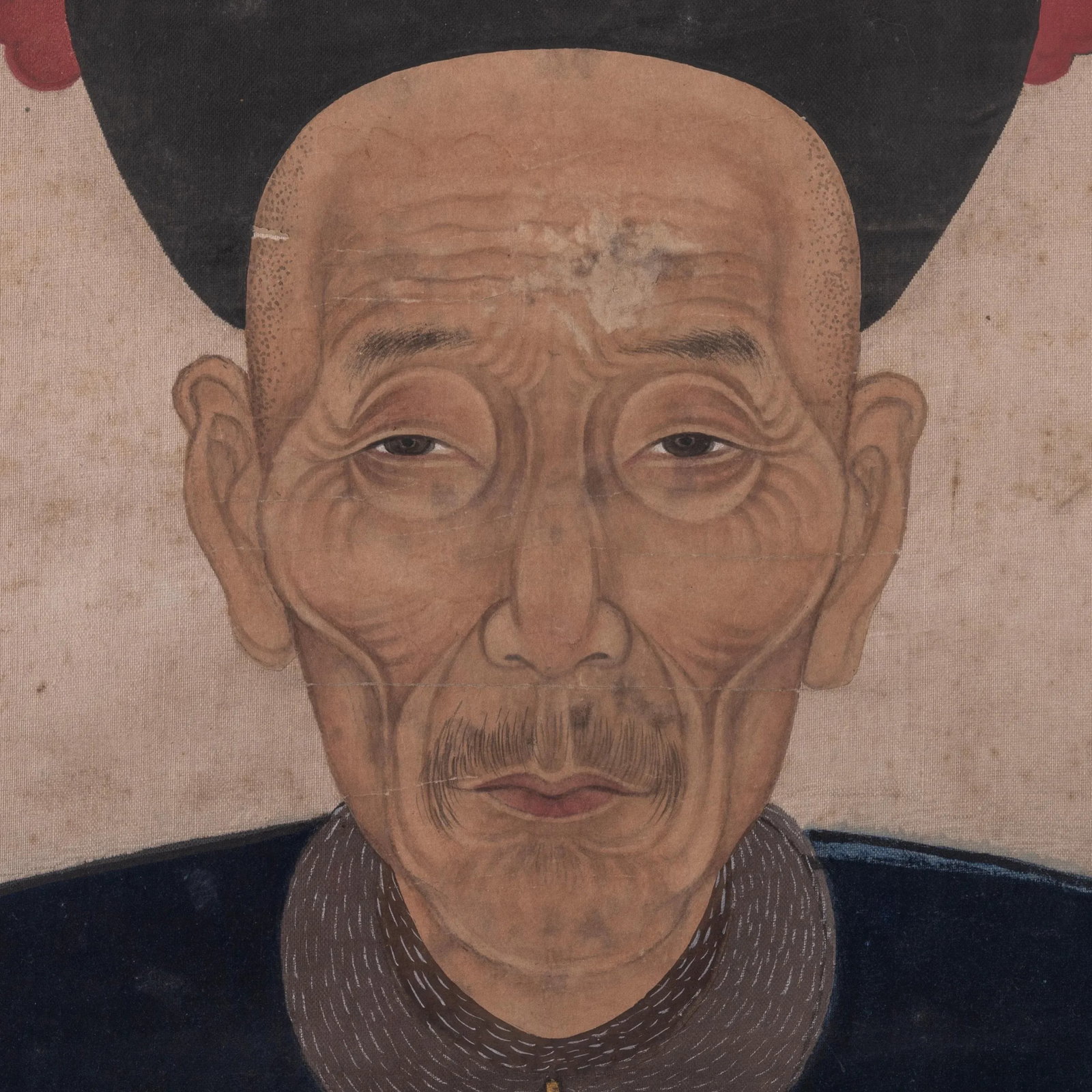 Chinese Qing Ancester Portrait, 19th Century - 4