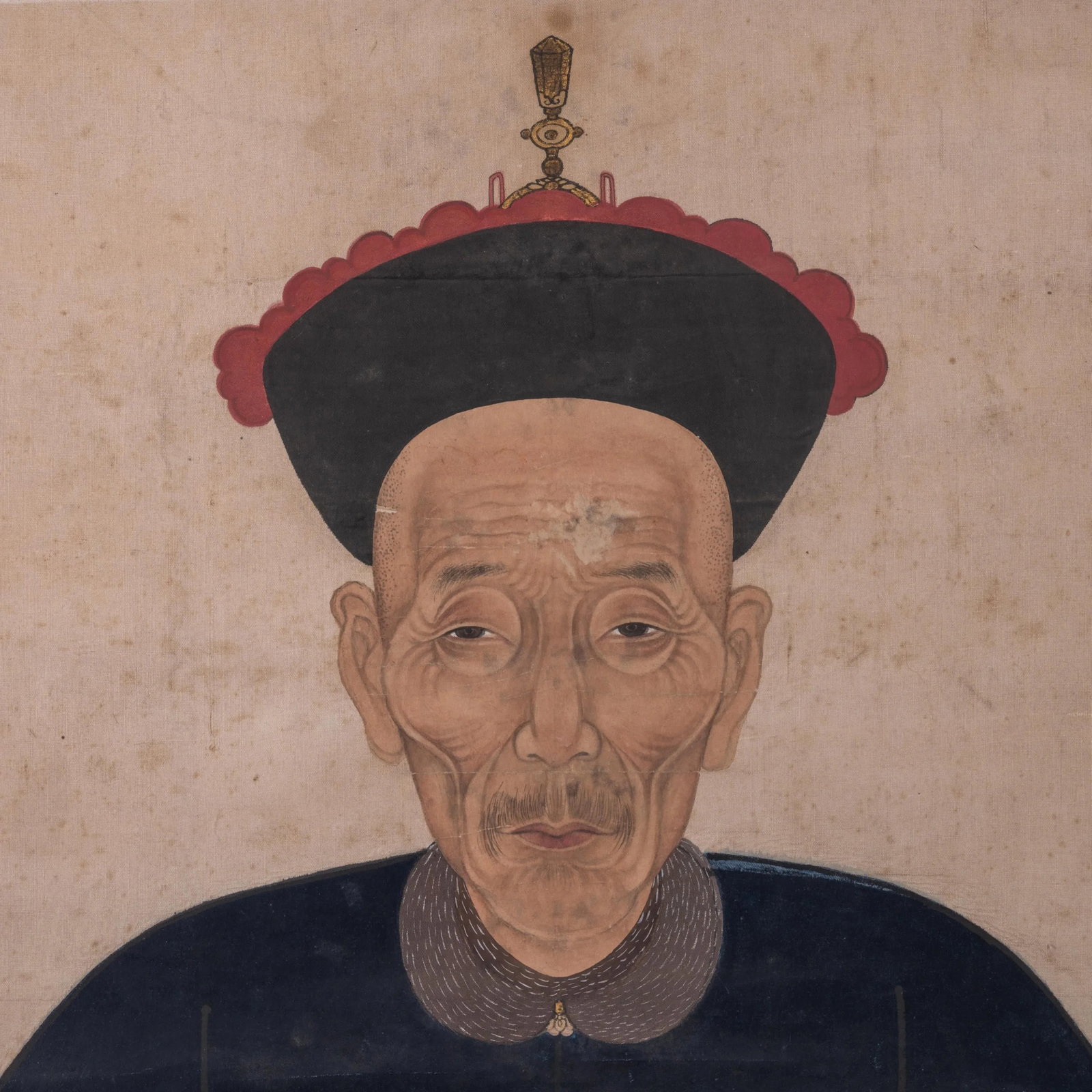 Chinese Qing Ancester Portrait, 19th Century - 6
