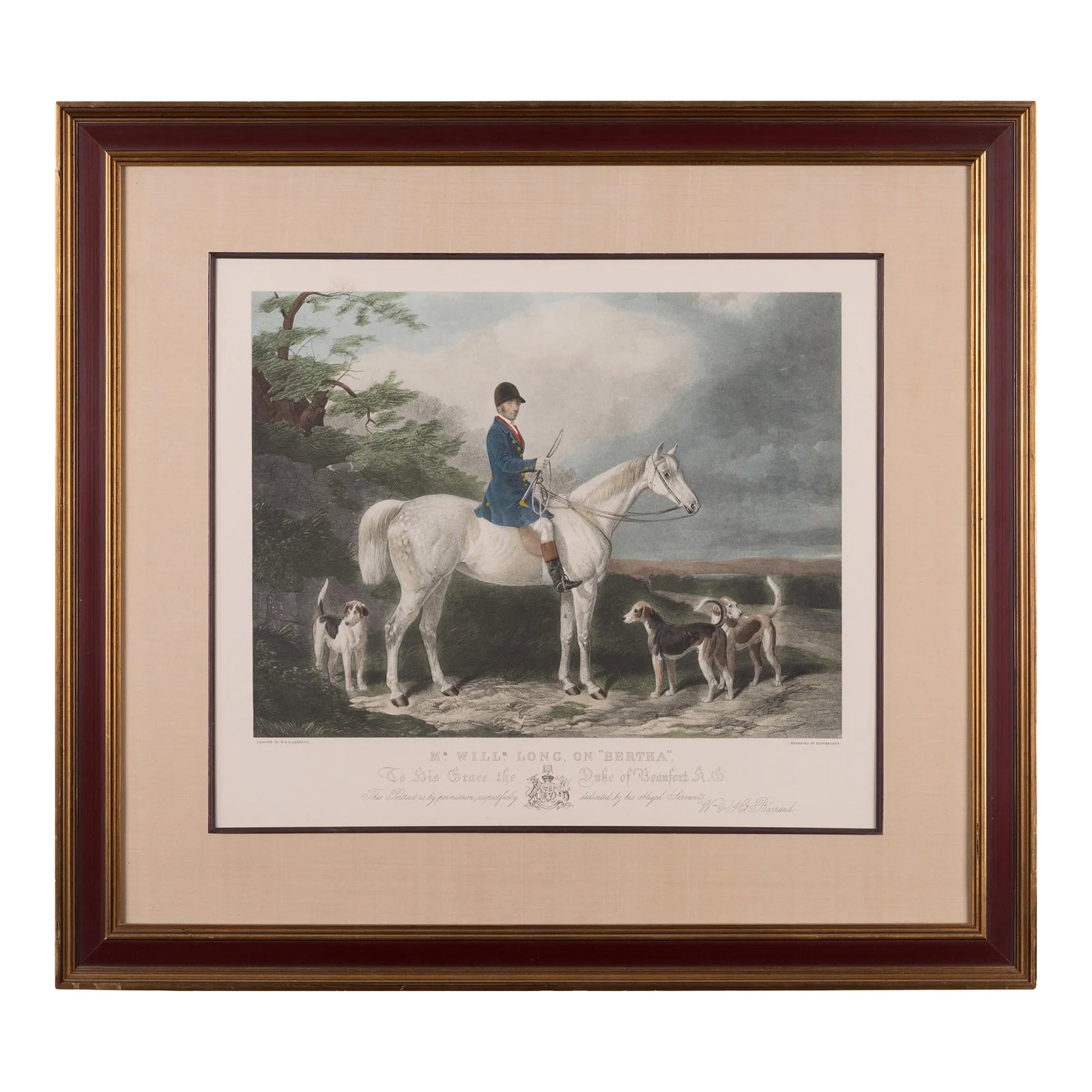 Mr. William Long on Bertha Fox Hunt Engraving by Edward Hacker (1 of 5)