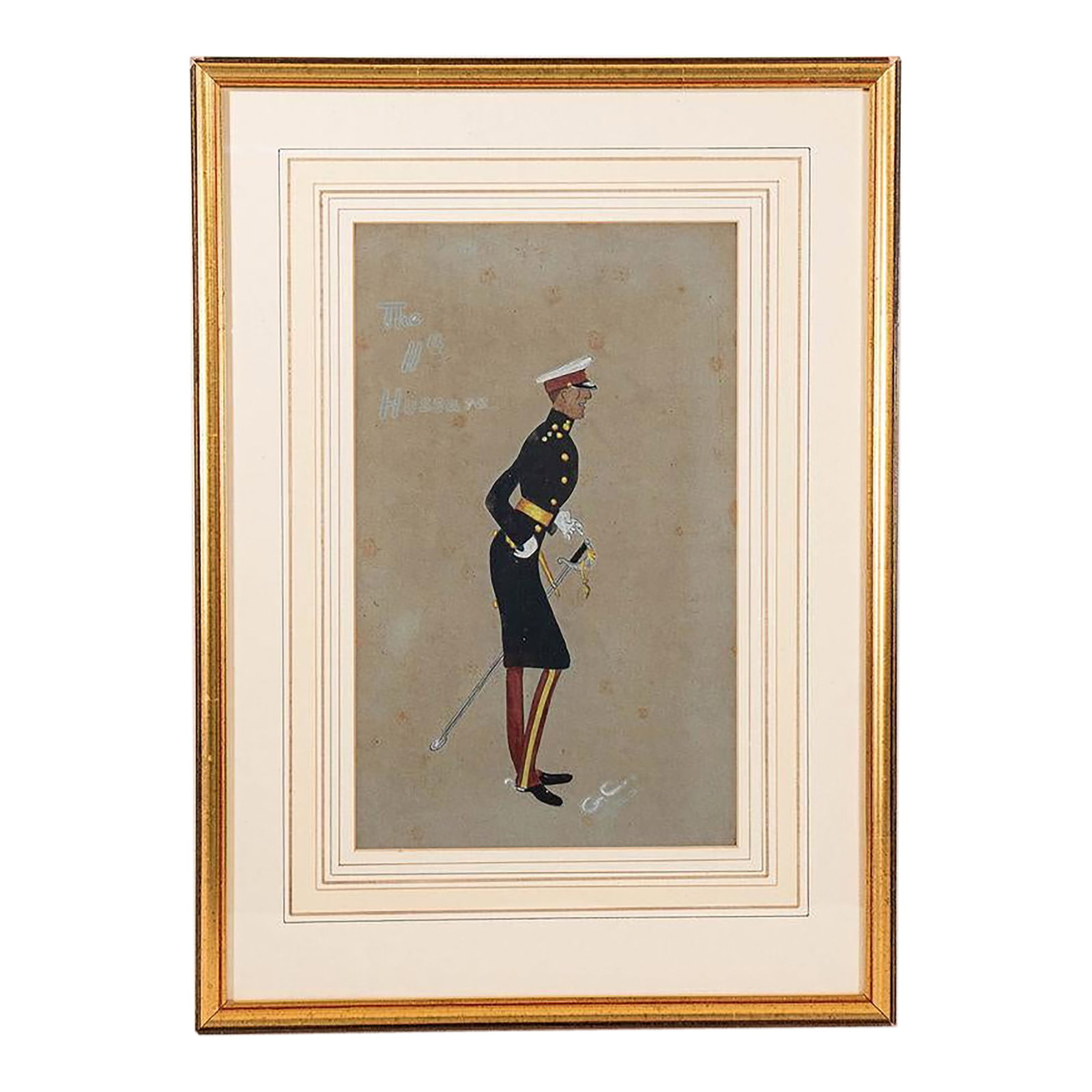 Amusing Military Original Watercolor | Signed (C. 1923) (1 of 3)