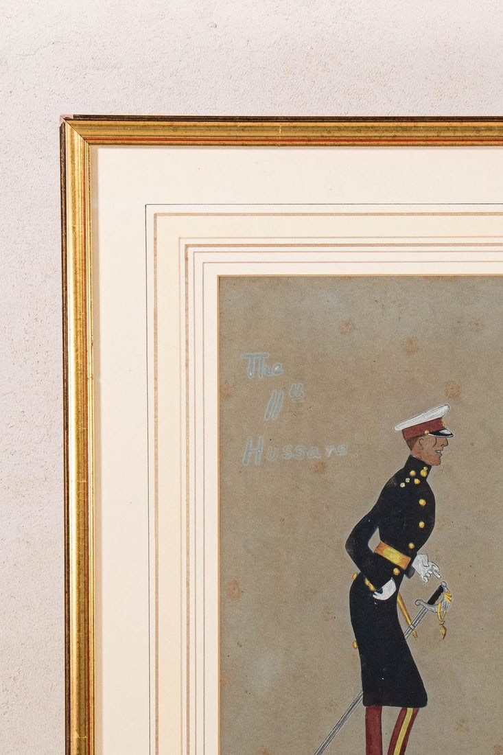 Amusing Military Original Watercolor | Signed (C. 1923) - 3