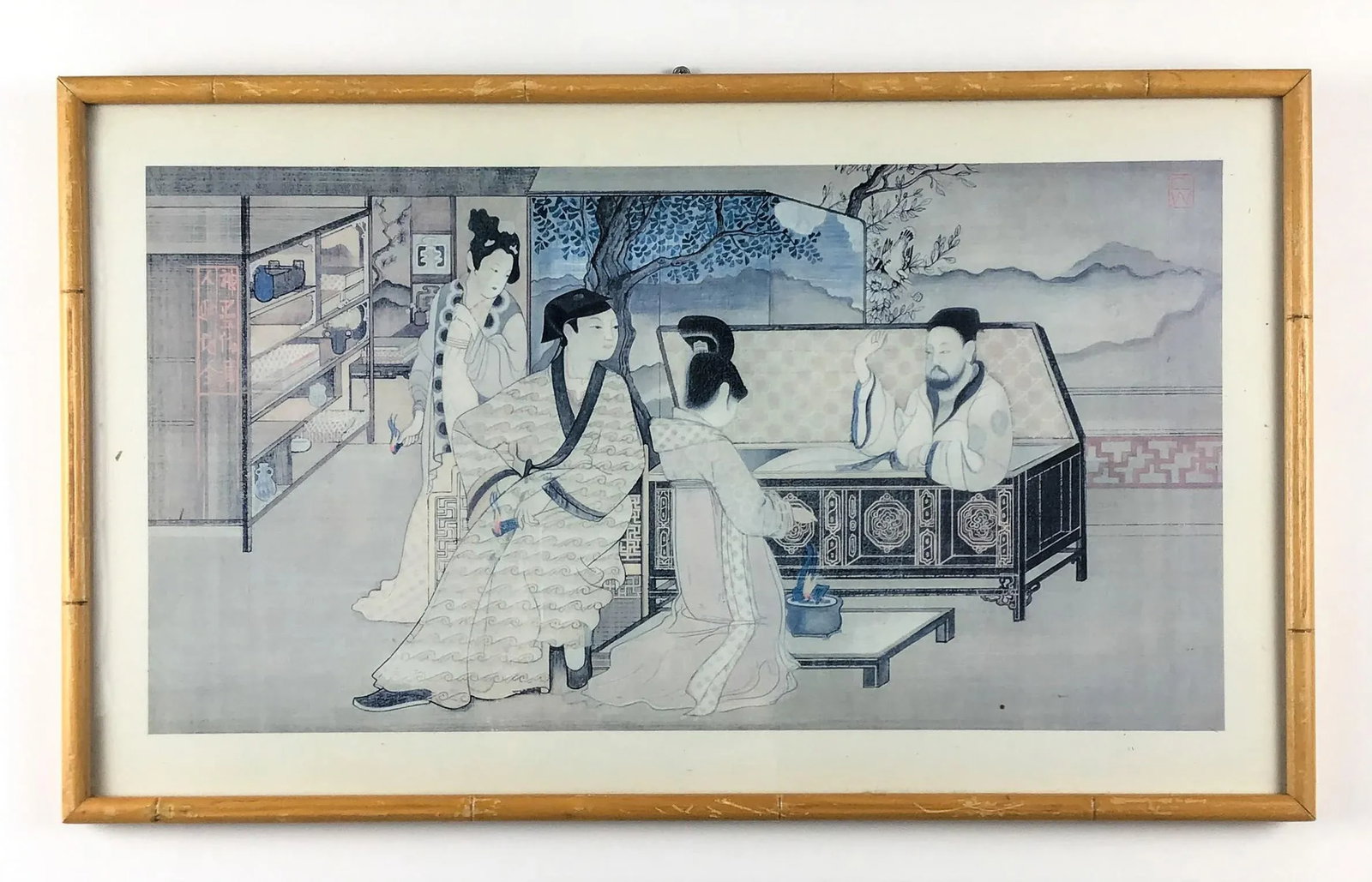 Mid Century Framed Japanese Woodblock Print - 13